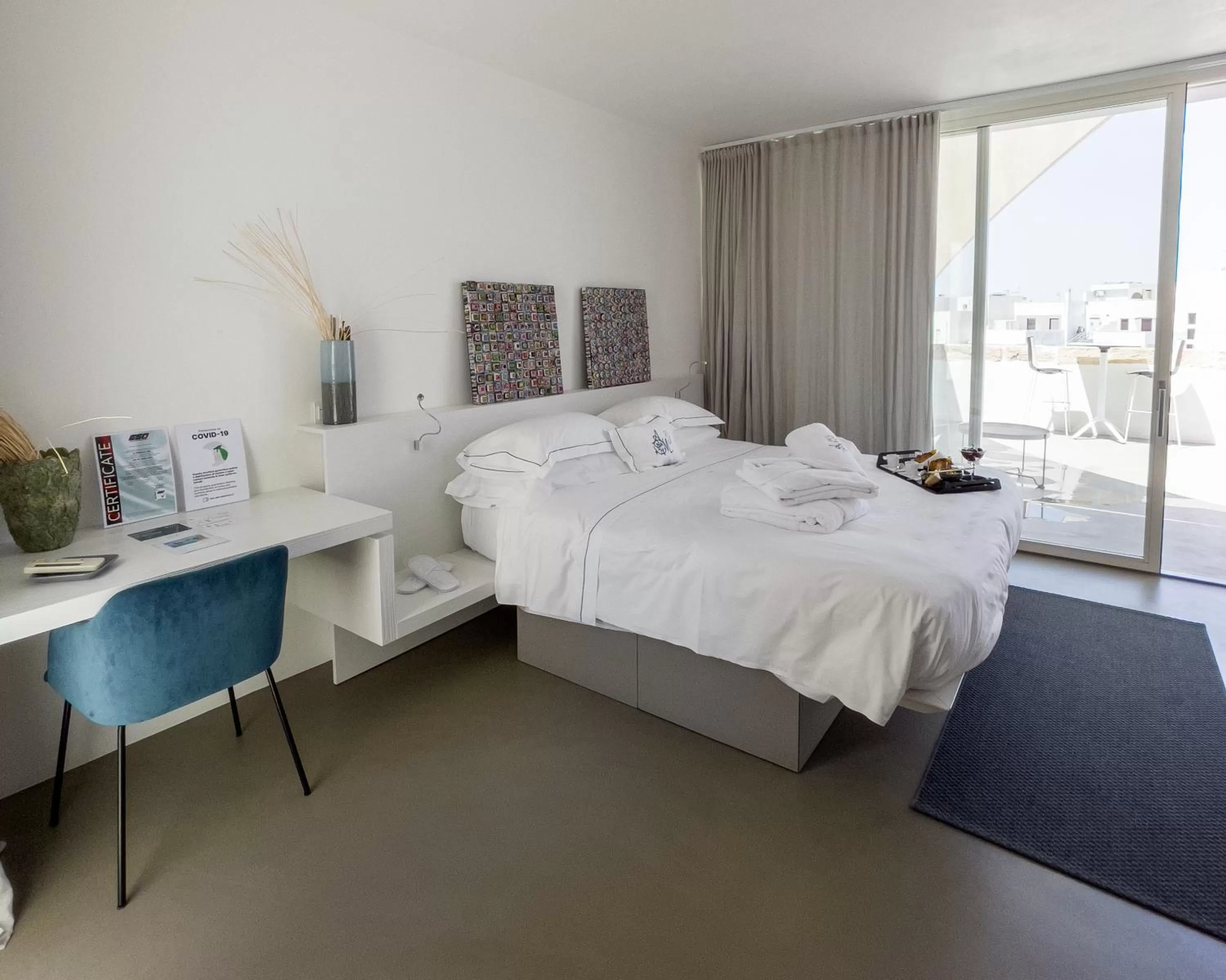 Bed in Antico Mondo Rooms & Suites