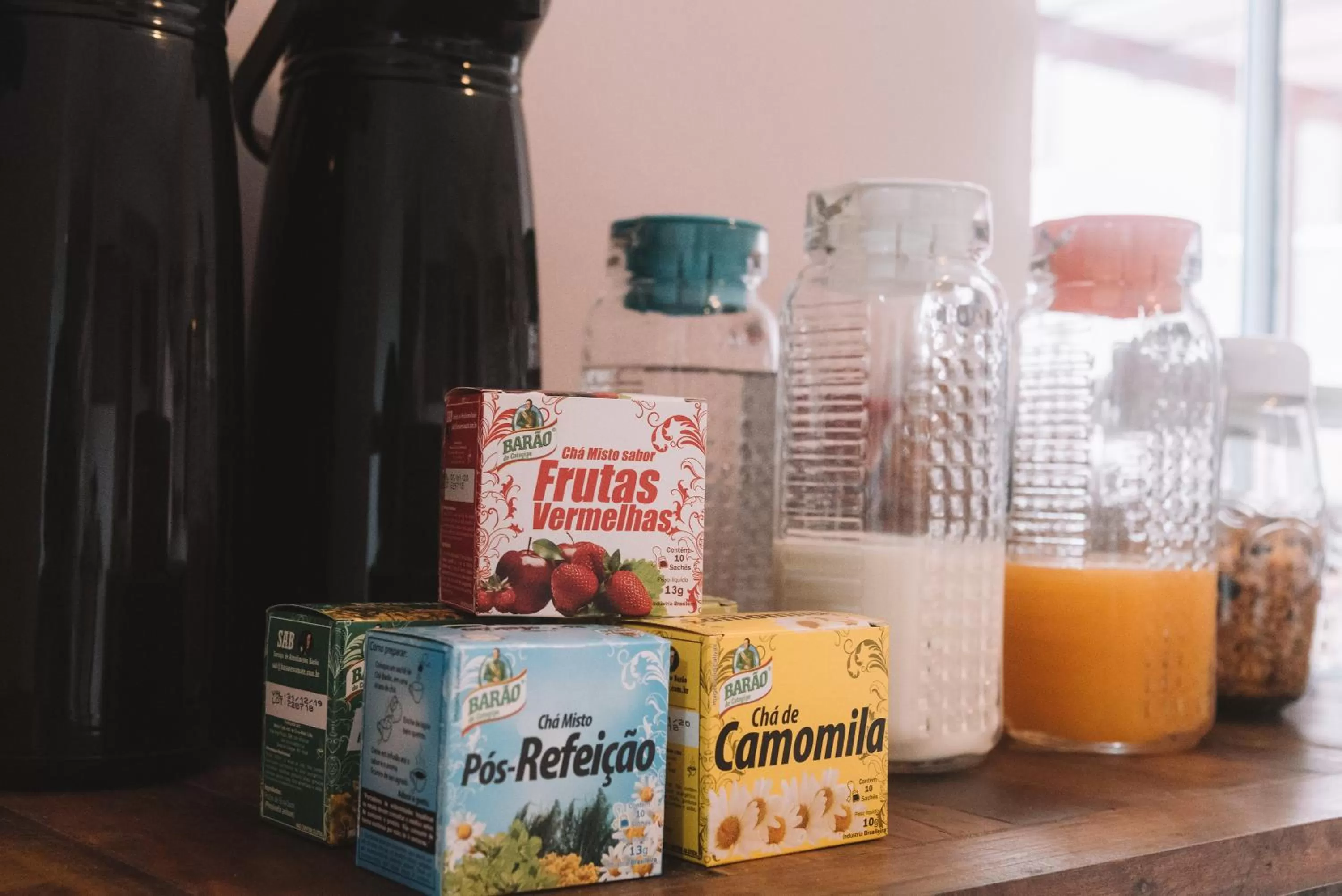 Continental breakfast in Pousada Moquirido