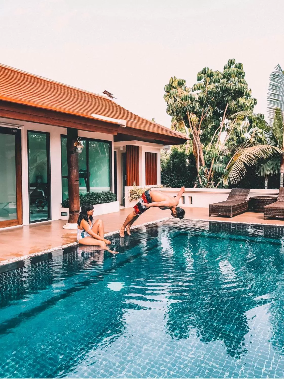 Swimming pool in Content Villa Chiangmai