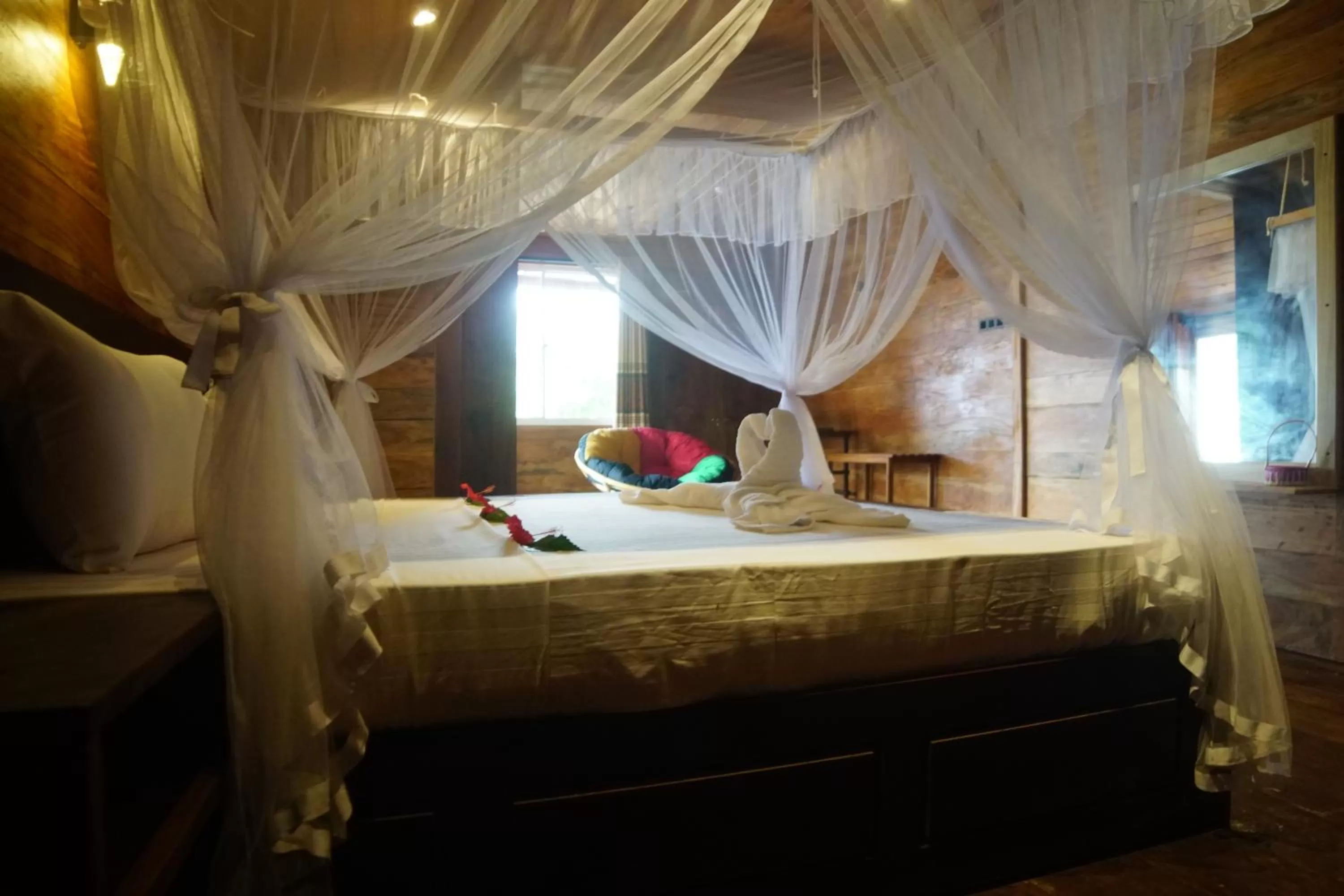 Bed in Turtle Bay Beach Resort