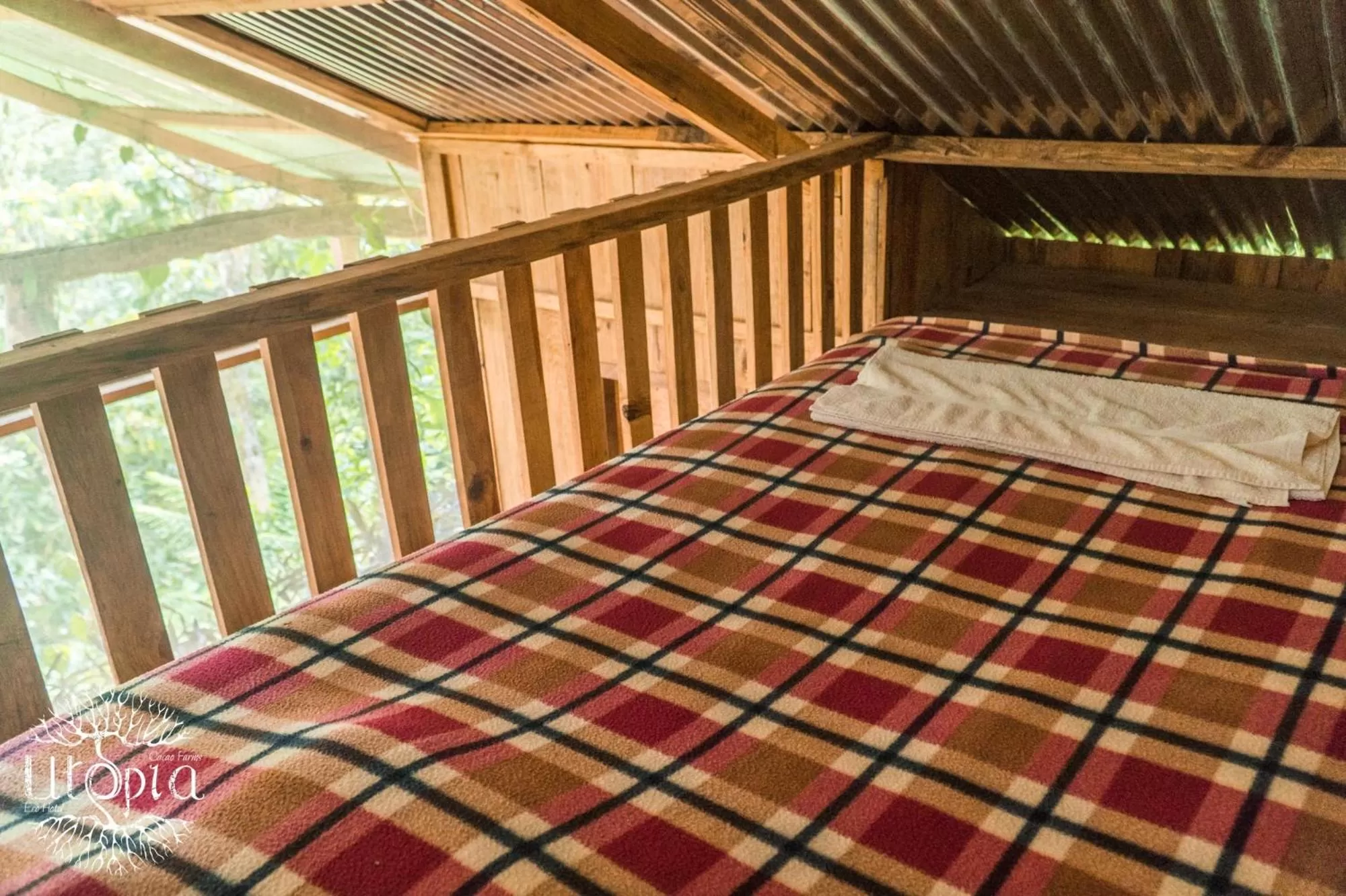 Bed in Utopia Eco Hotel