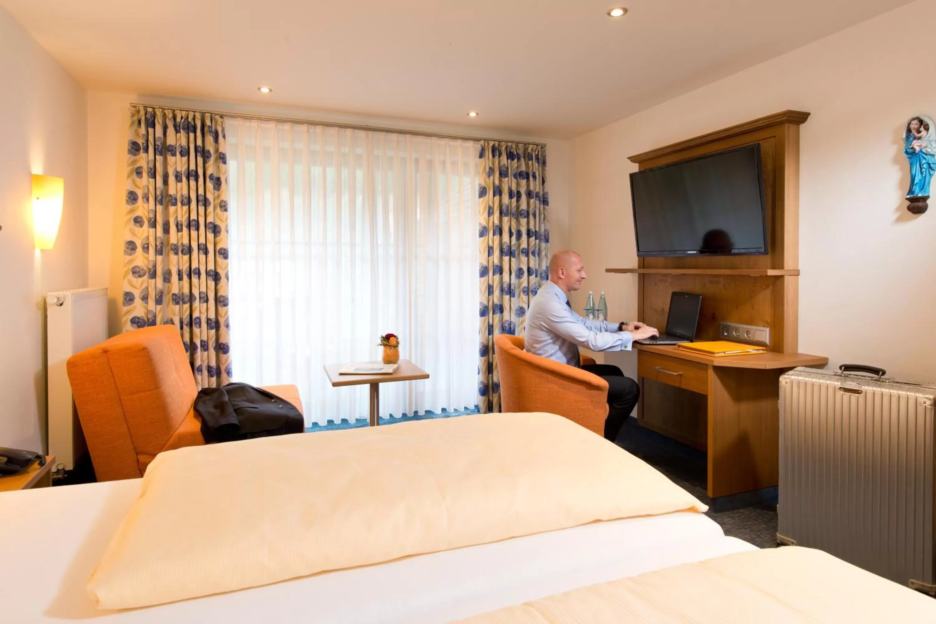 Photo of the whole room, Bed in Silberkönig Schwarzwald Hotel & Restaurant Ringhotel