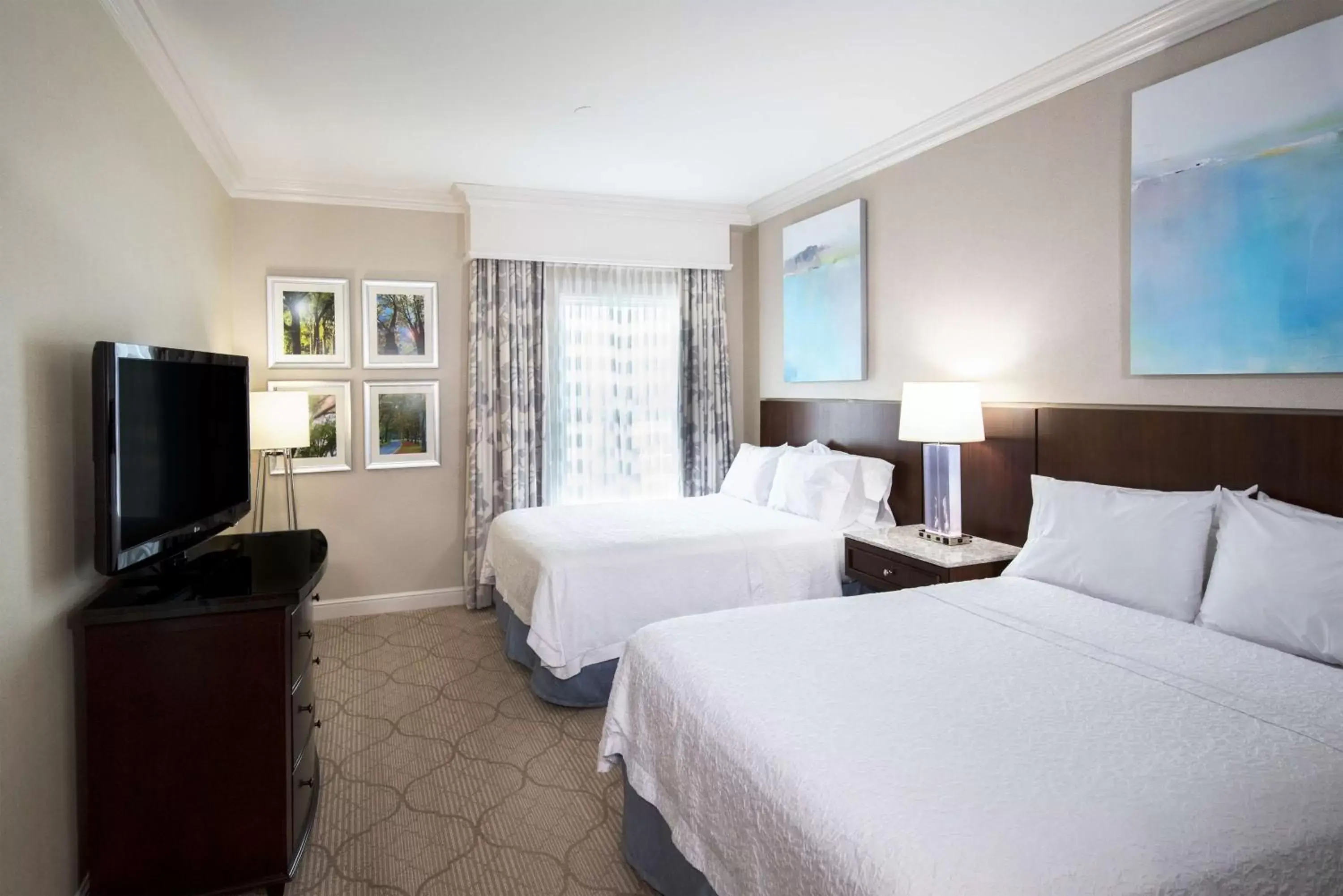 Queen Suite with Two Queen Beds and Sofa Bed in Hampton Inn & Suites South Park at Phillips Place Queen Suite with Two Queen Beds and Sofa Bed in Hampton Inn & Suites South Park at Phillips Place