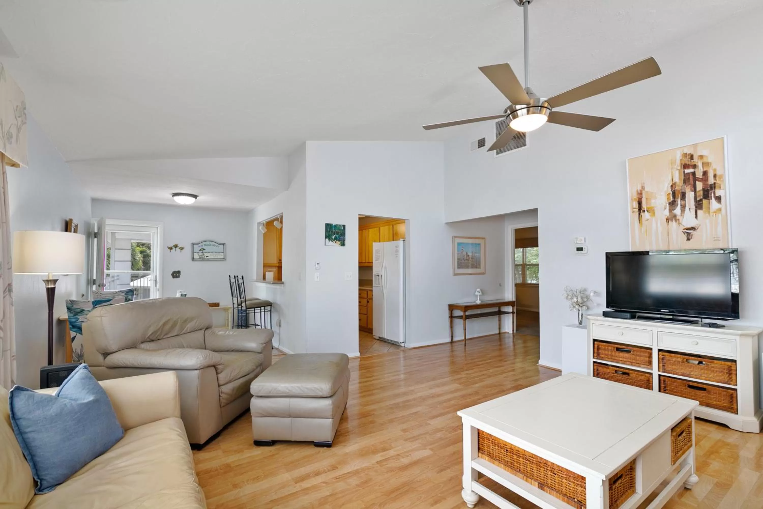 Living room in The Ringling Beach House