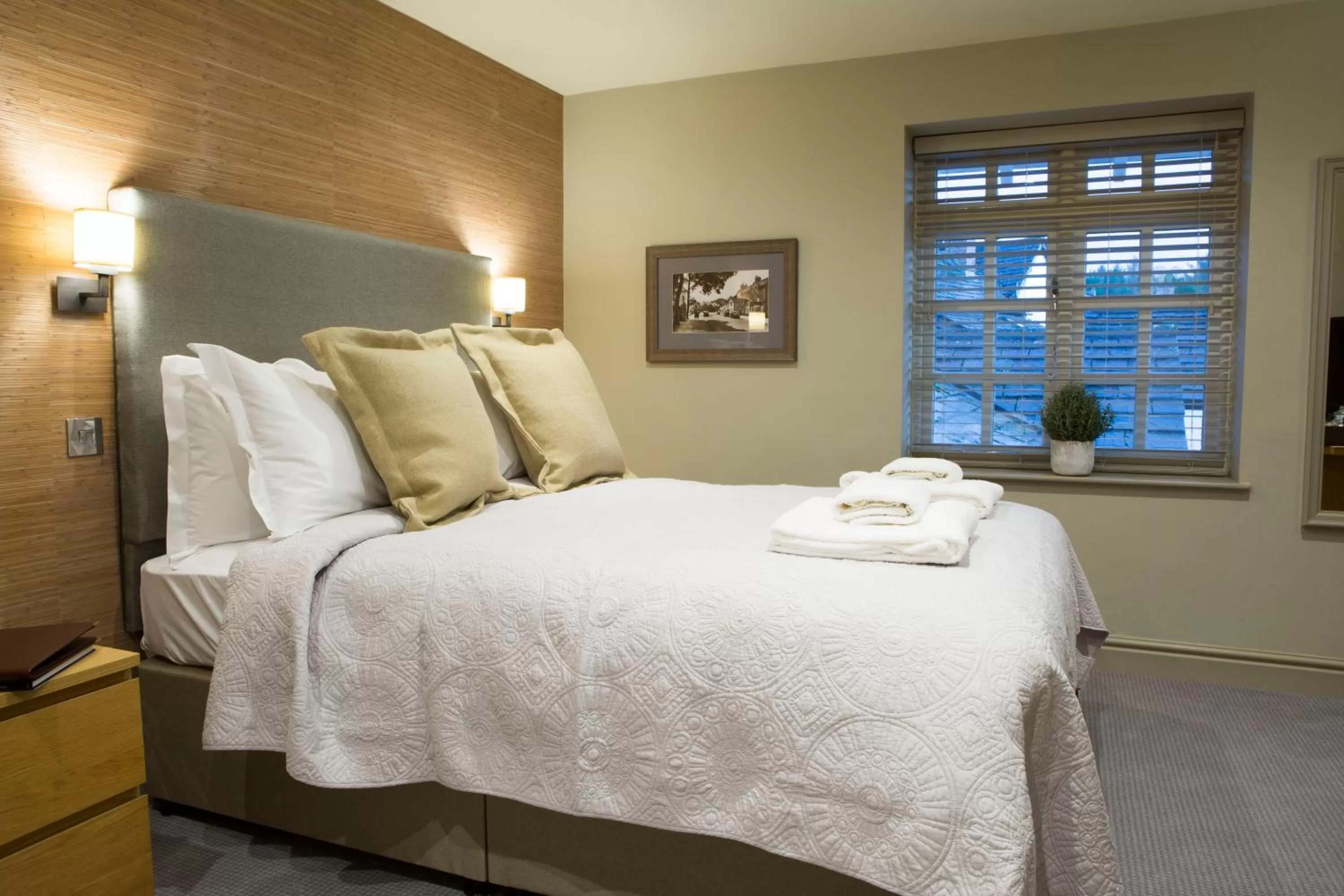 Bed in The Legh Arms Prestbury