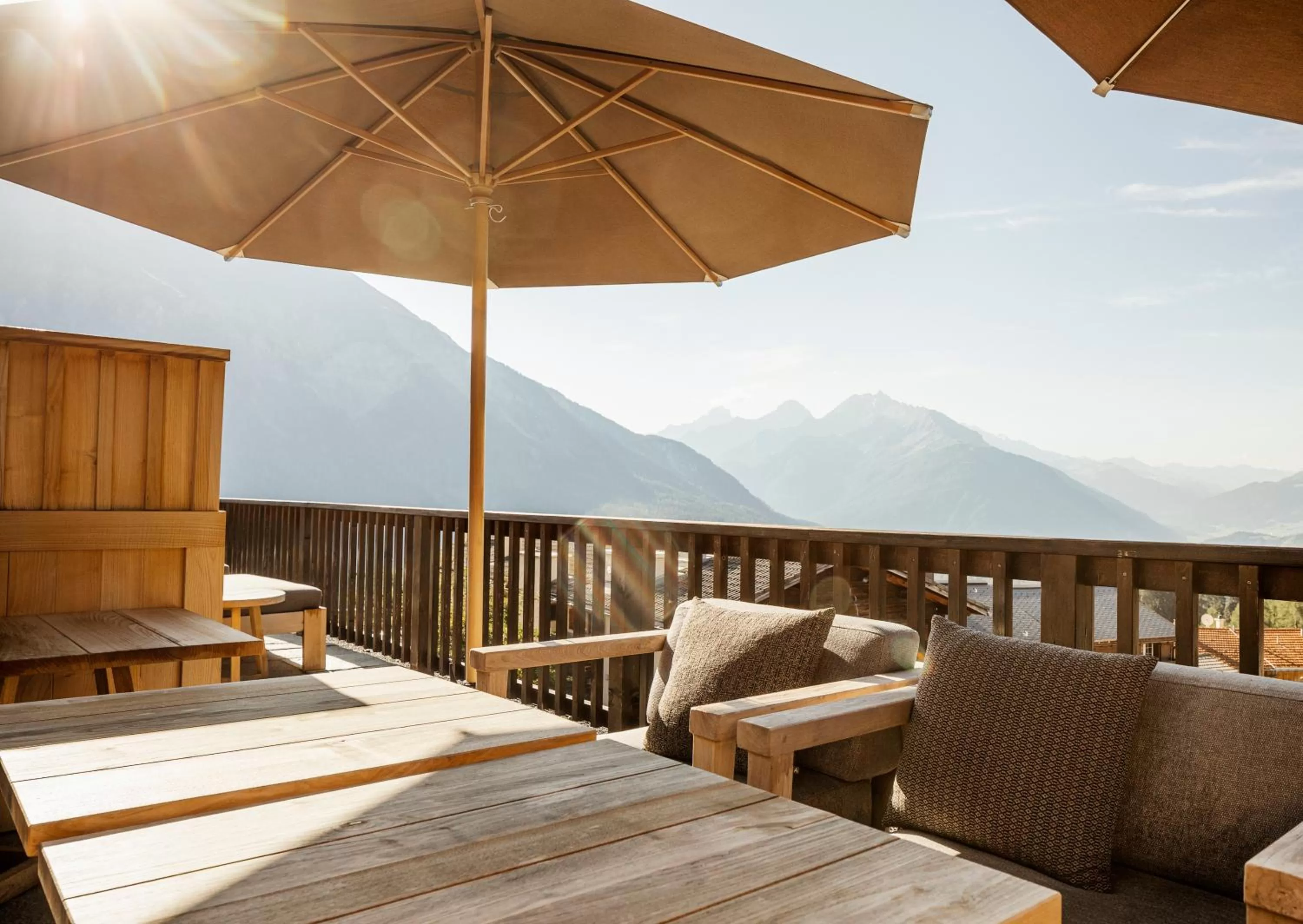Seating area in Maiensässhotel Guarda Val