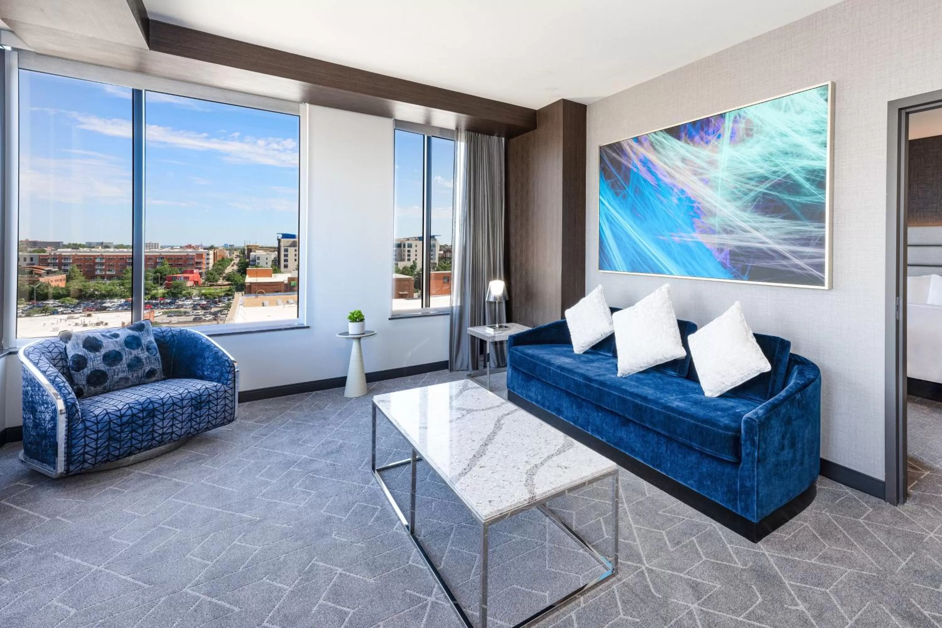 Bedroom in Renaissance Oklahoma City Downtown Bricktown Hotel