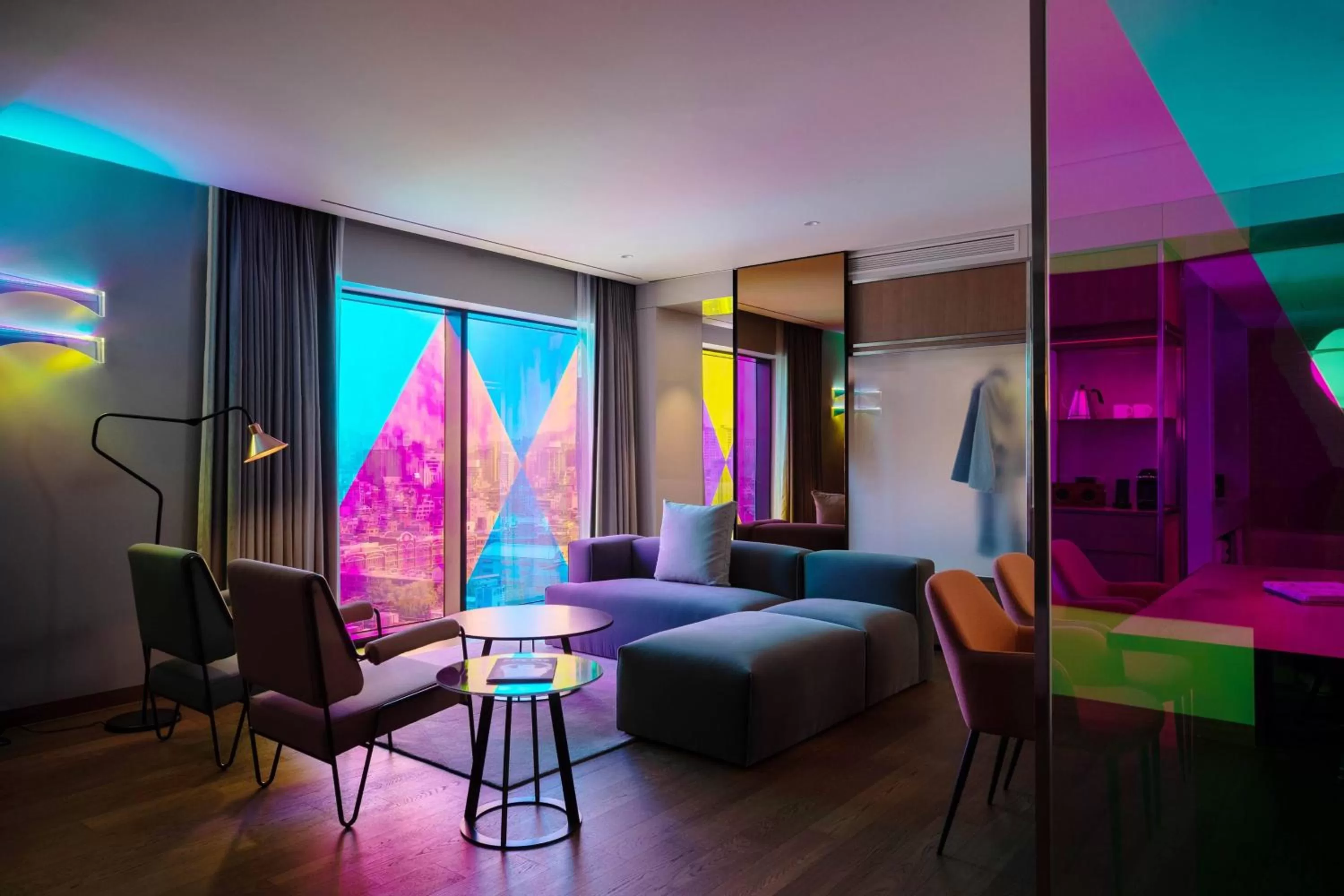 Living room in RYSE, Autograph Collection