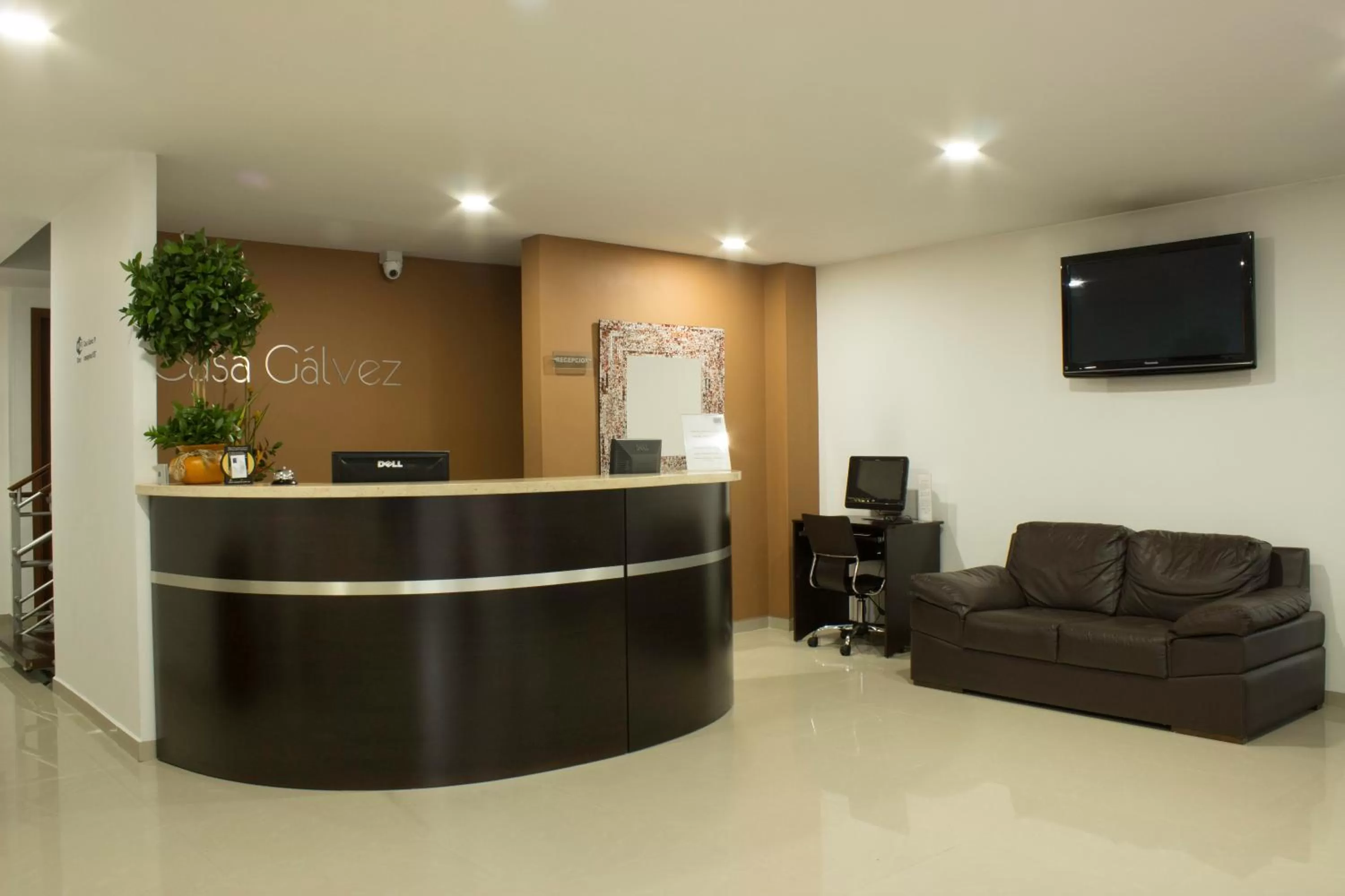 Lobby or reception in Hotel Casa Galvez