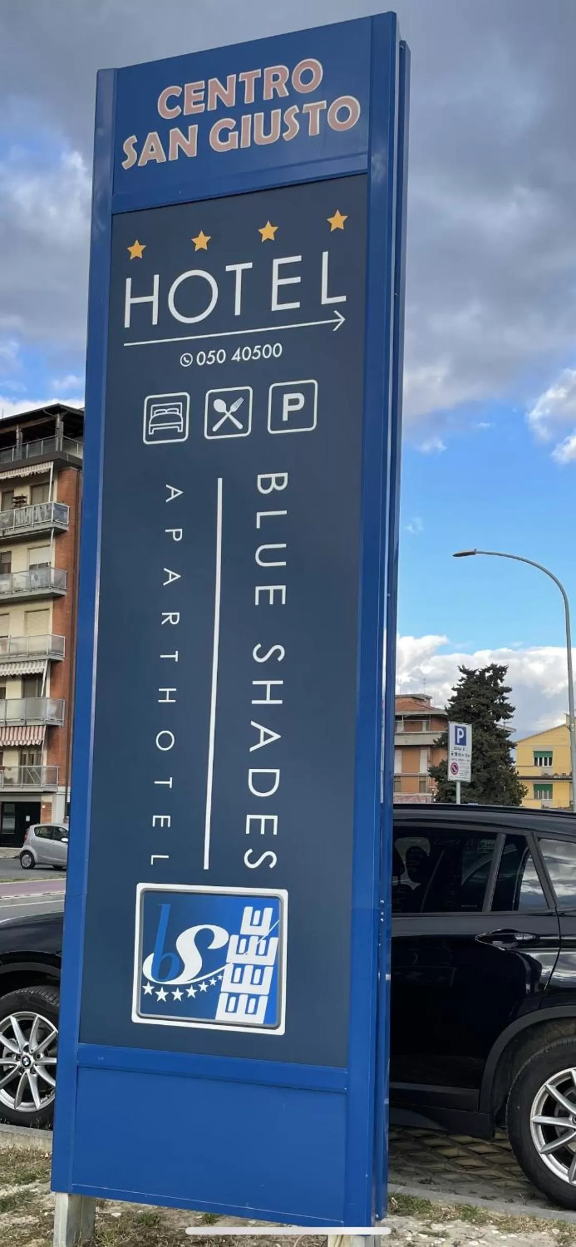 Property building in Blue Shades Hotel