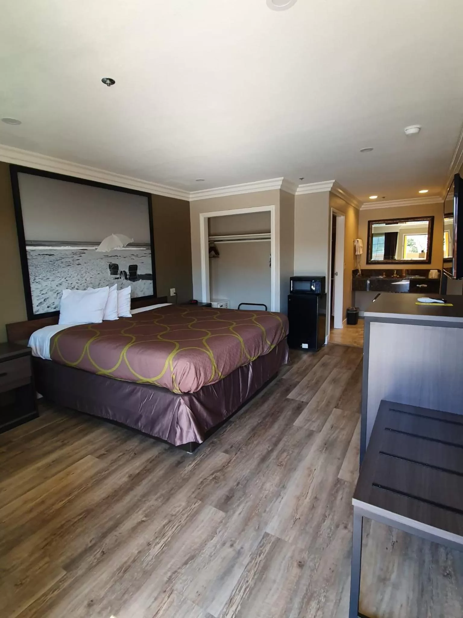 Bed in Super 8 by Wyndham Cypress Buena Park Area