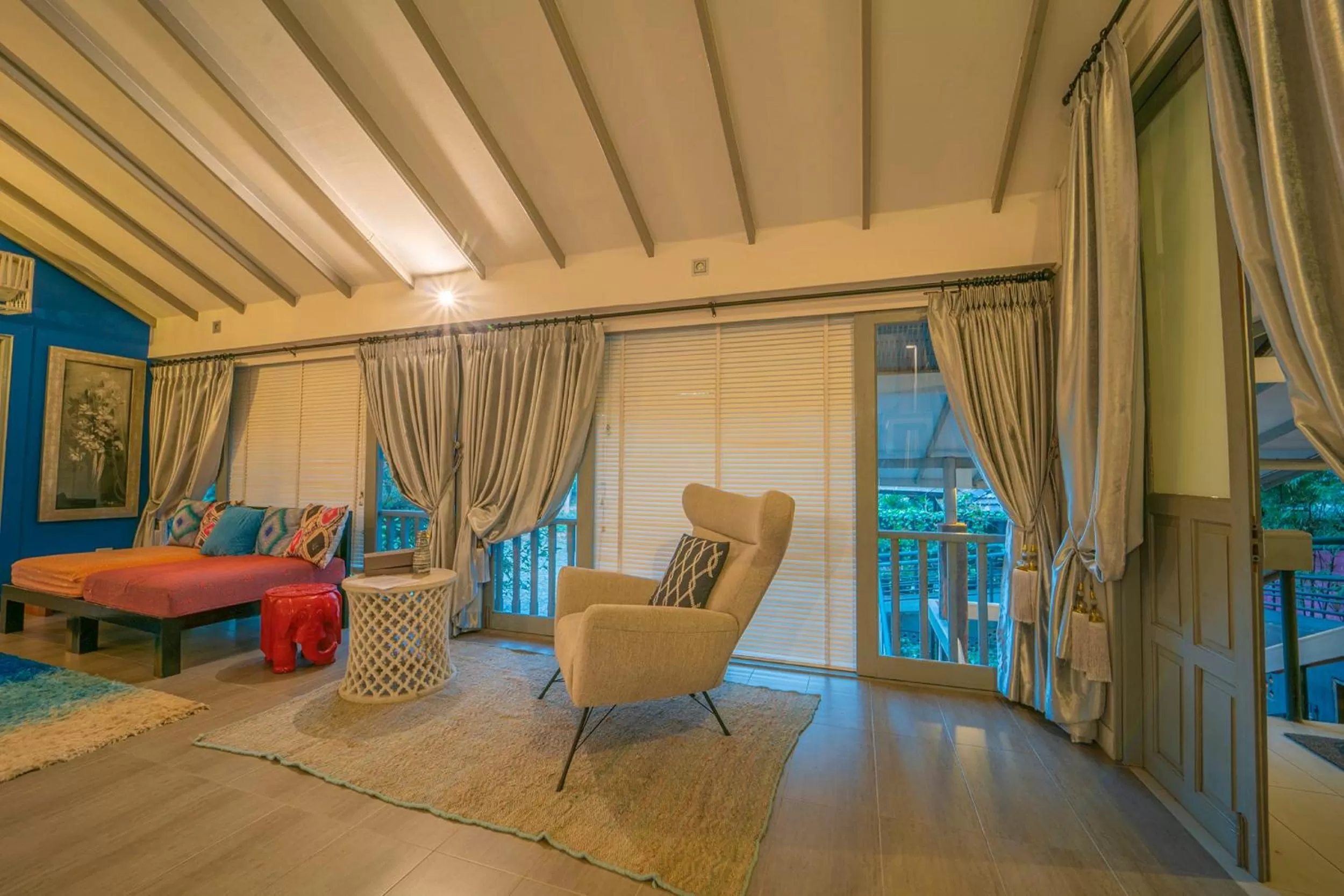 Living room in Baan Suan Residence เฮือนพักบ้านสวน