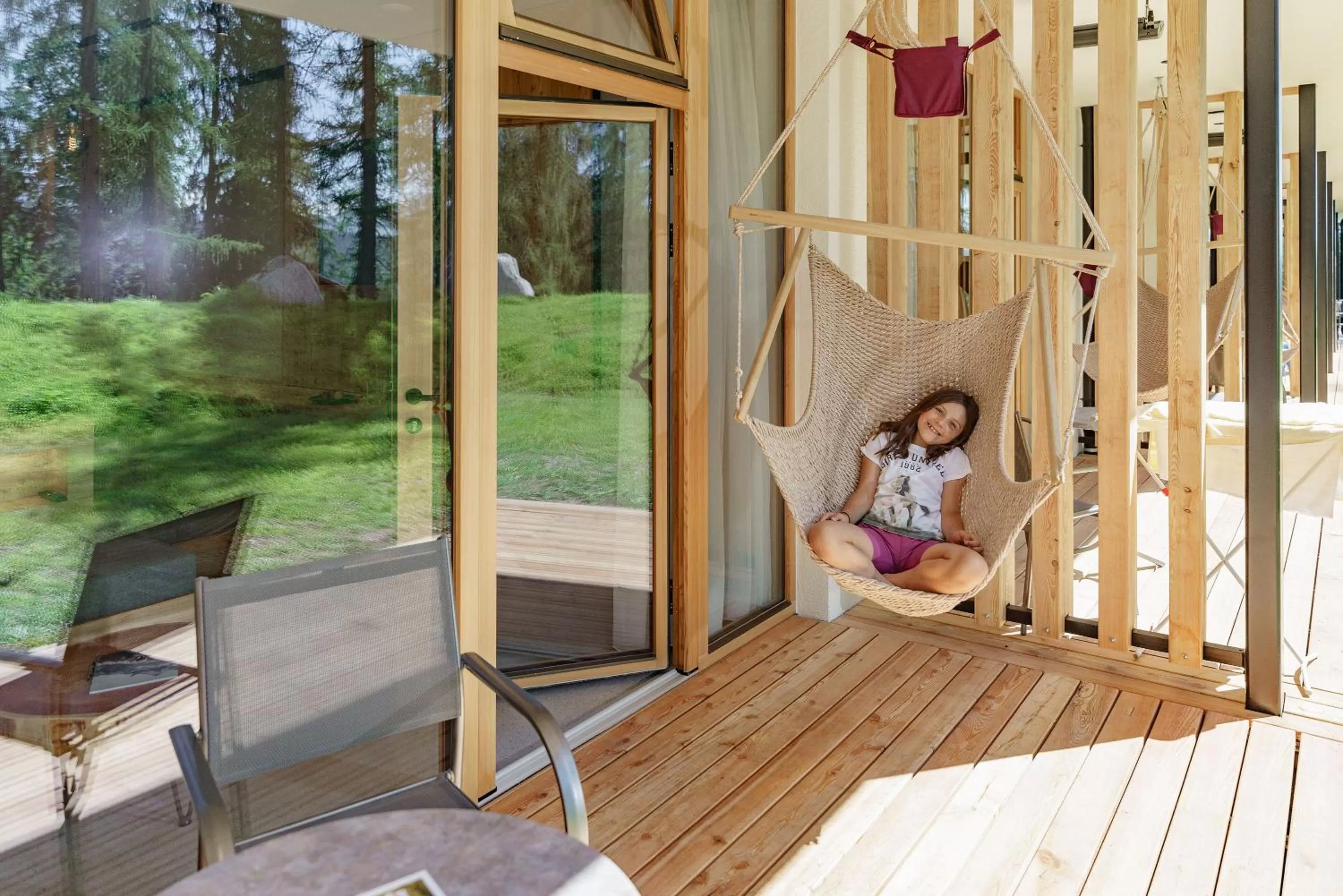 Balcony/Terrace in Naturhotel Lärchenhof