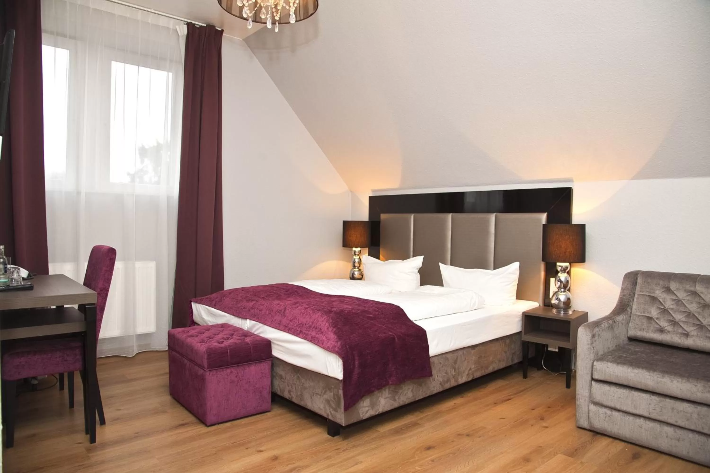 Photo of the whole room, Bed in Arena Villa am Wasserpark