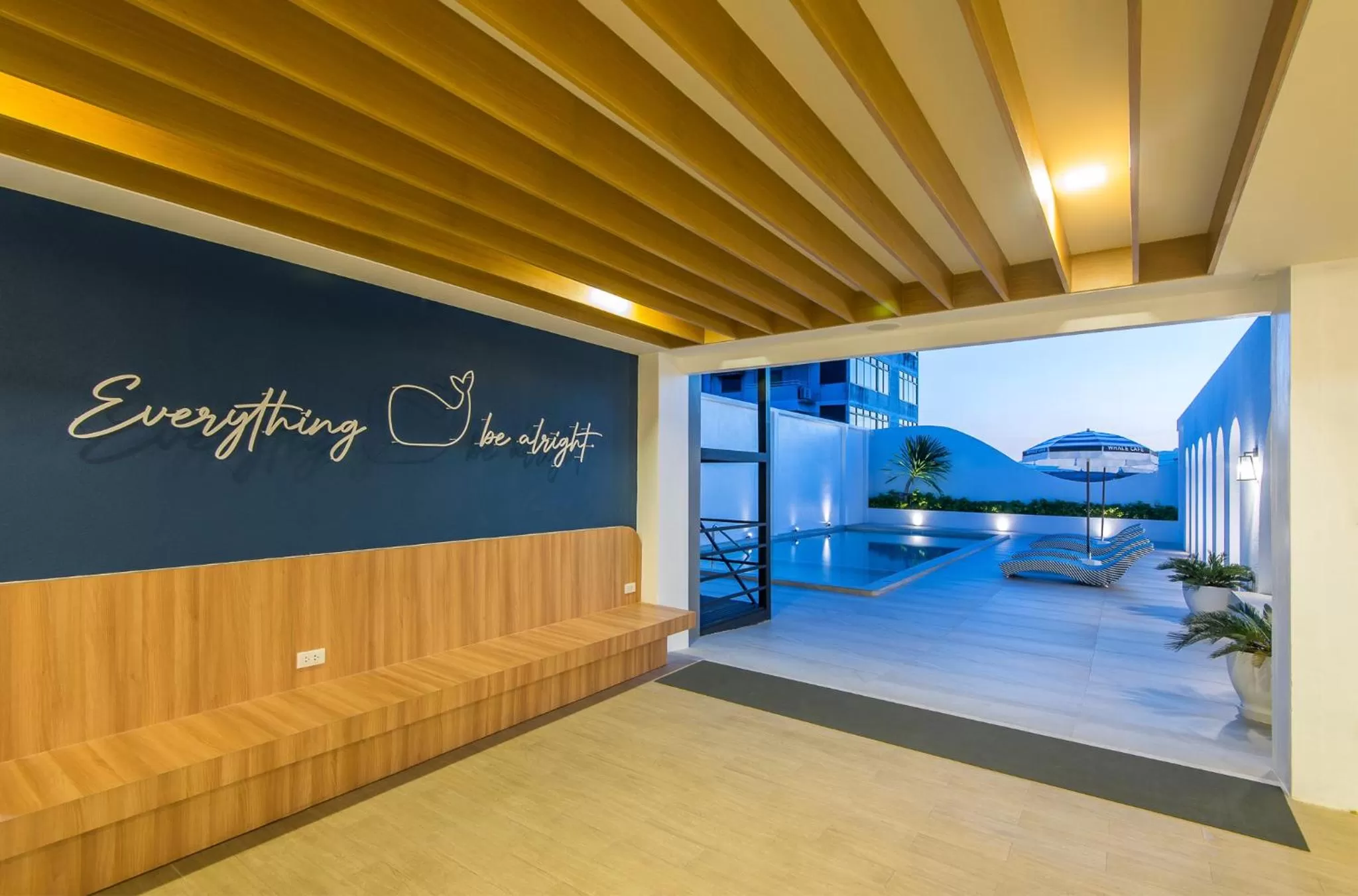 Swimming pool in Sleep Whale Hotel