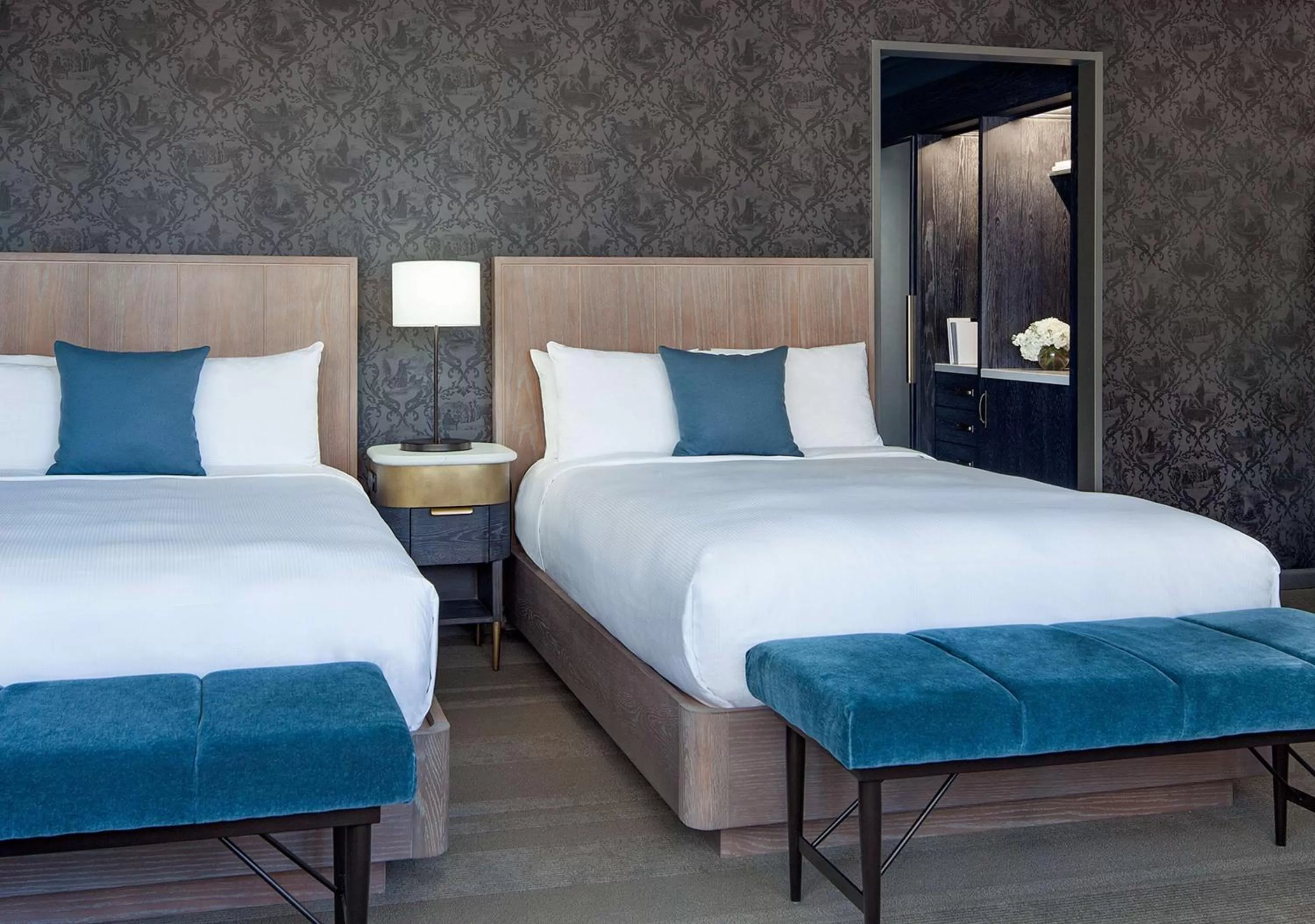 Bed in The Marquette Hotel, Curio Collection by Hilton