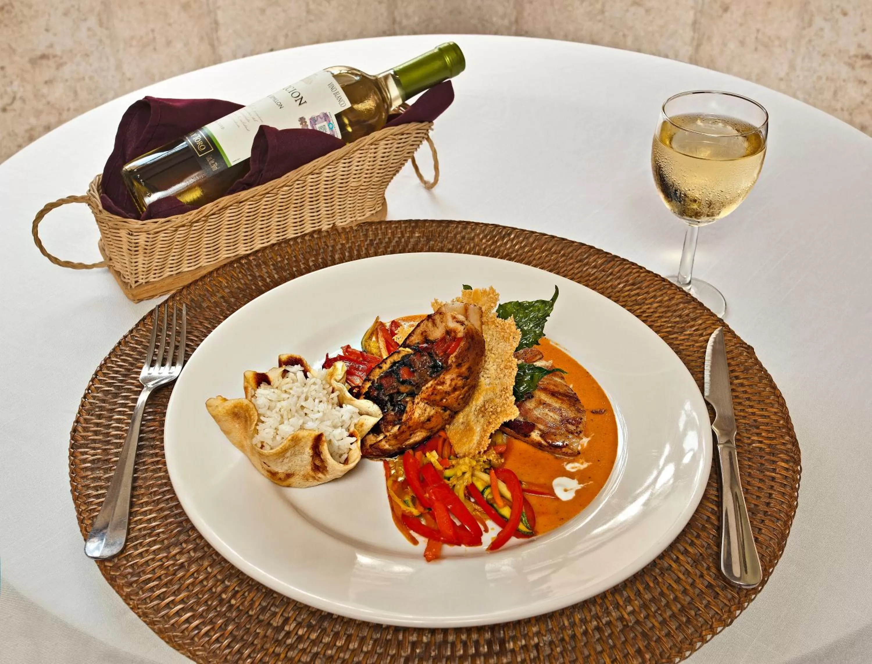 Food close-up in Casa del Balam Merida