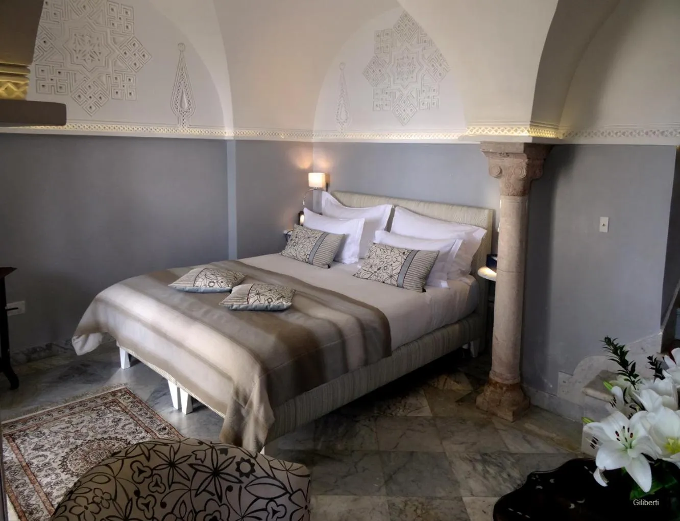 Bedroom, Bed in La Villa Bleue-Sidi Bou Said