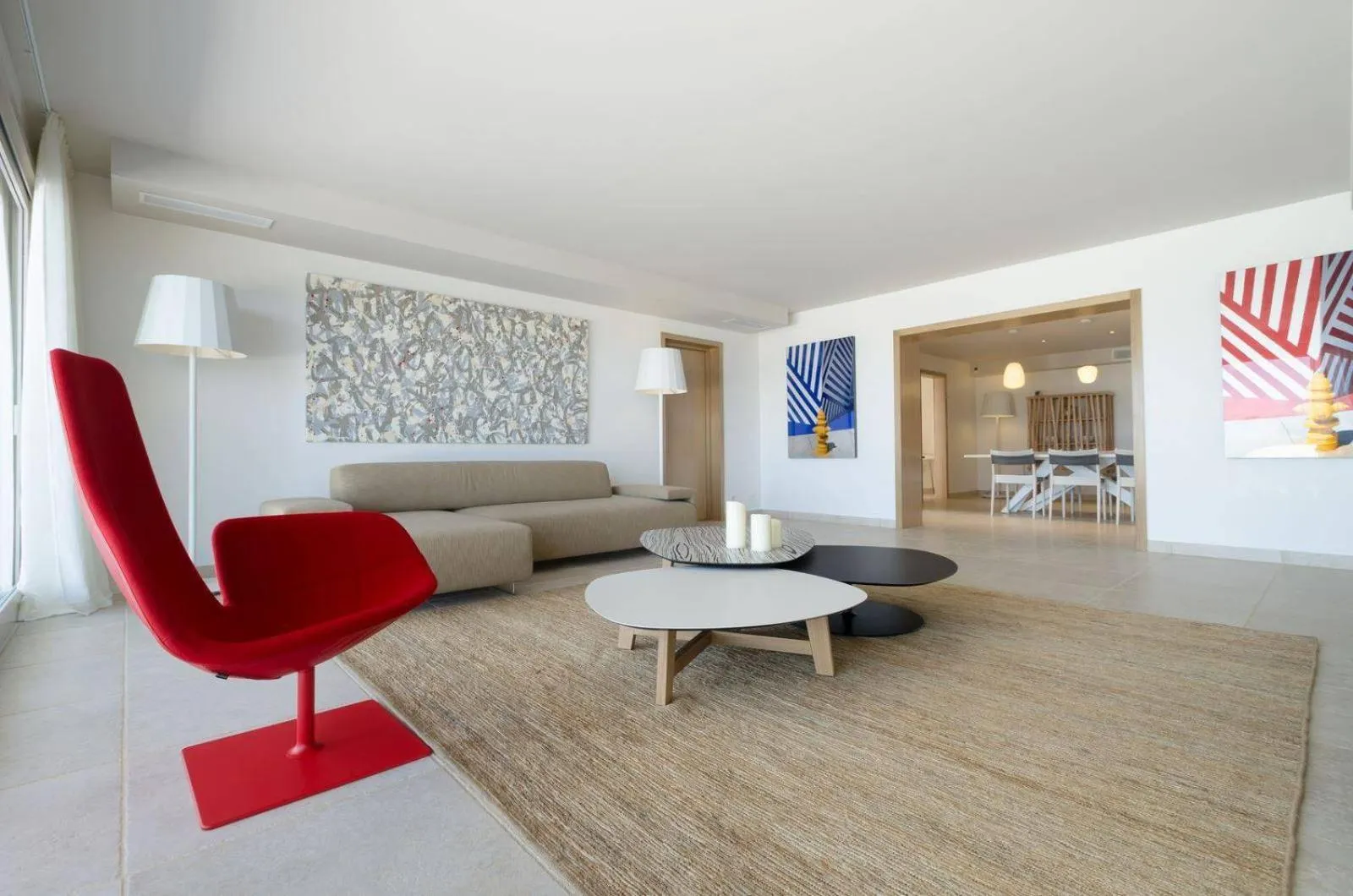 Communal lounge/ TV room in La Villa Calvi