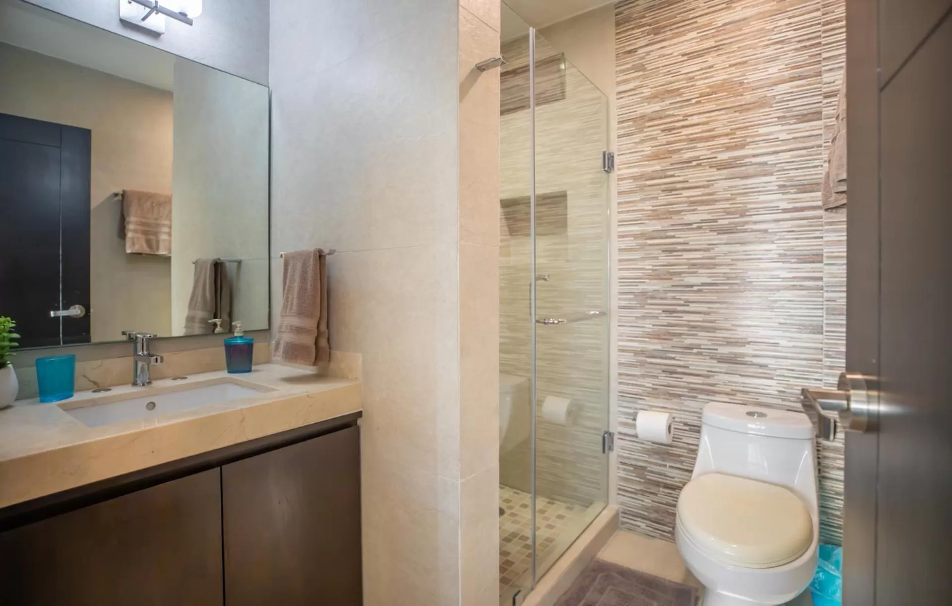 Bathroom in Beachfront Penthouses by LivIN Cancun