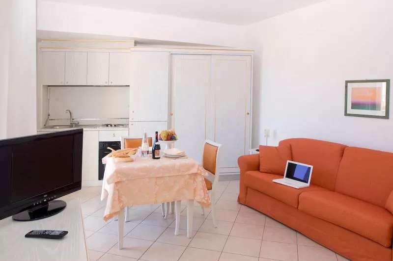 Kitchen or kitchenette in Excelsior Hotel E Appartamenti