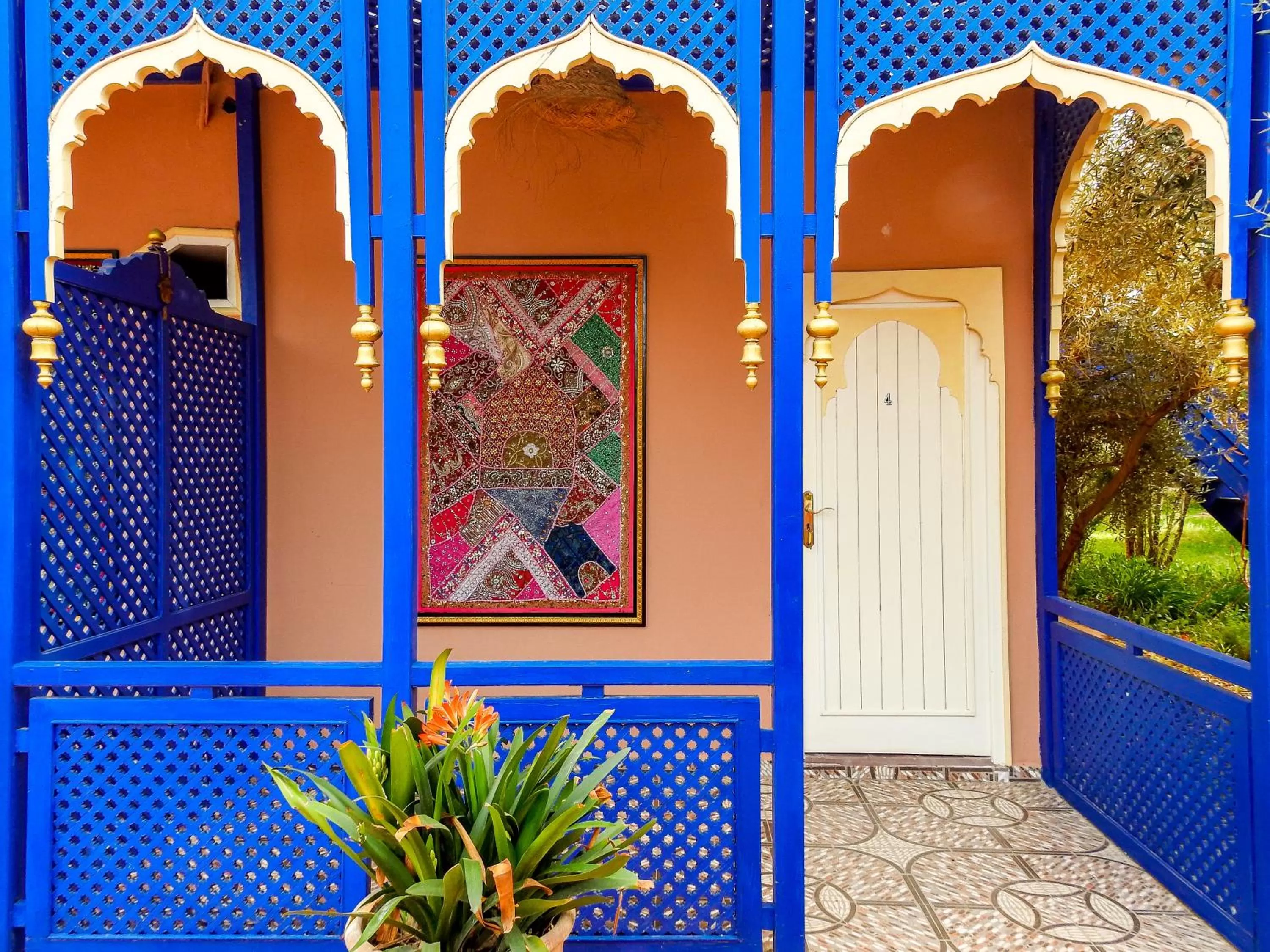 Patio in Le Bleu House
