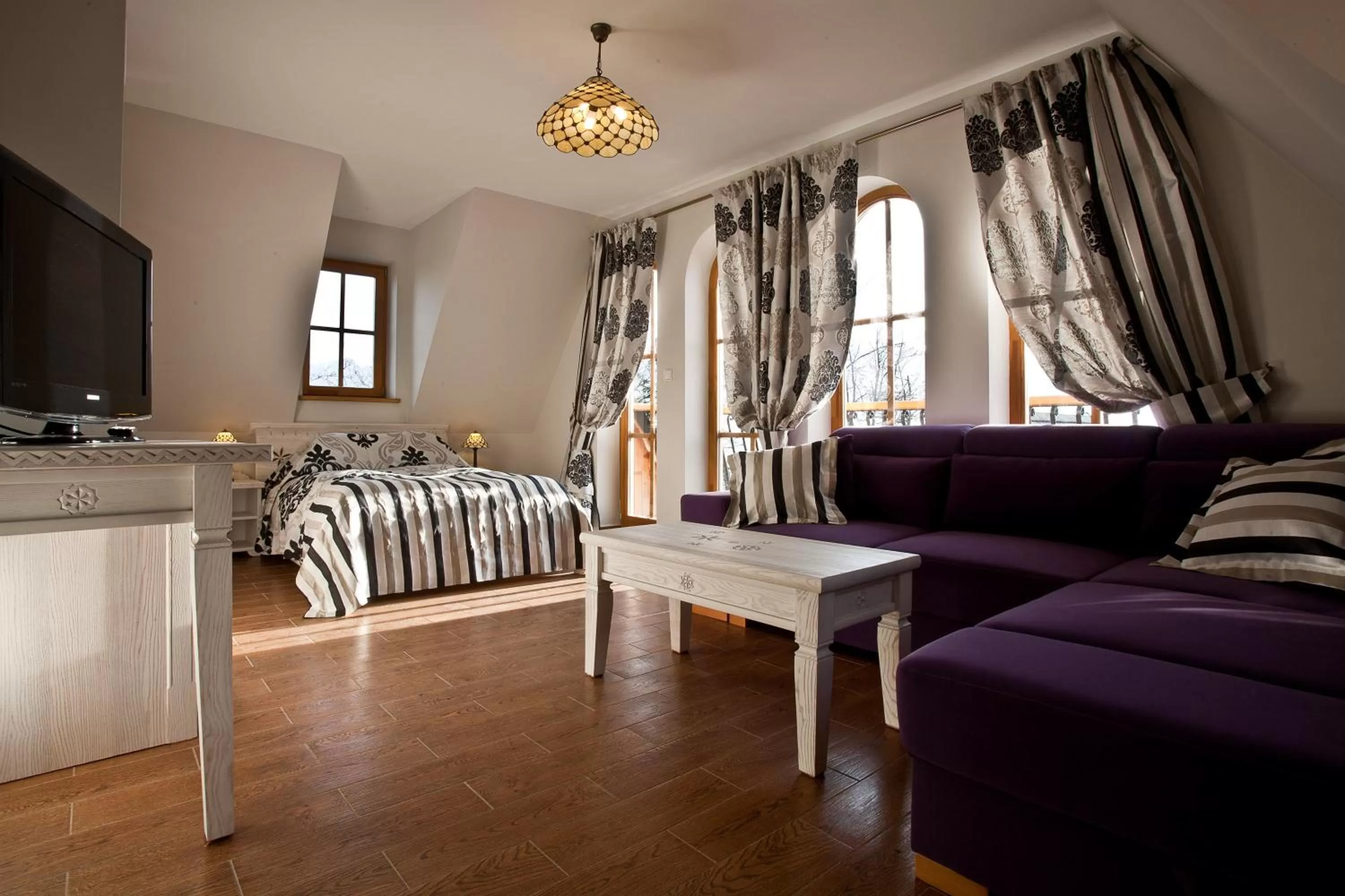 Bedroom, Bed in Butorowy Dwór