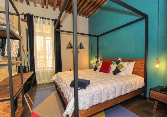 Bed in Antigua Trece Hotel Fusión & SPA