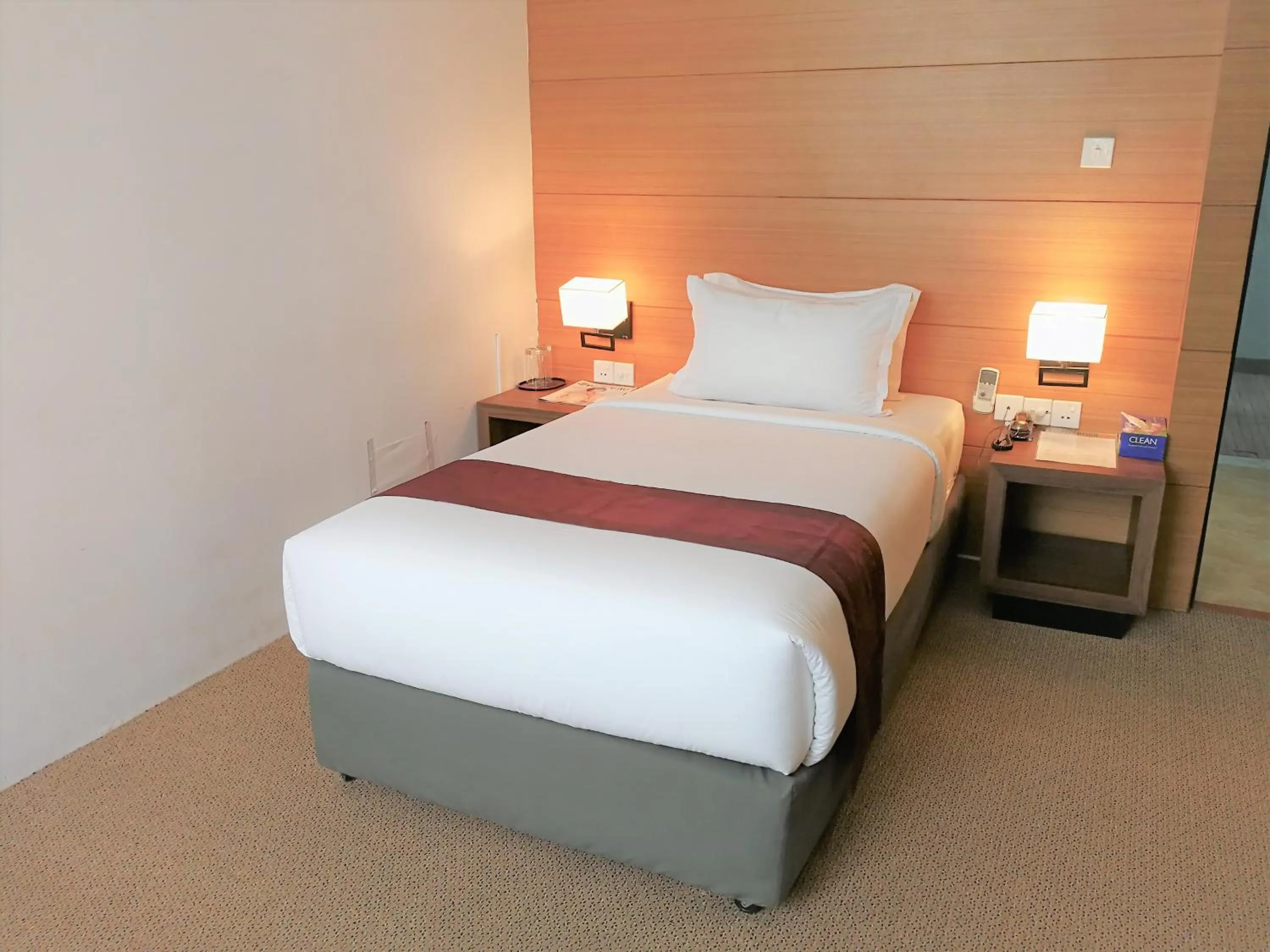 Bedroom, Bed in YAMA HOTEL & ROOFTOP BAR