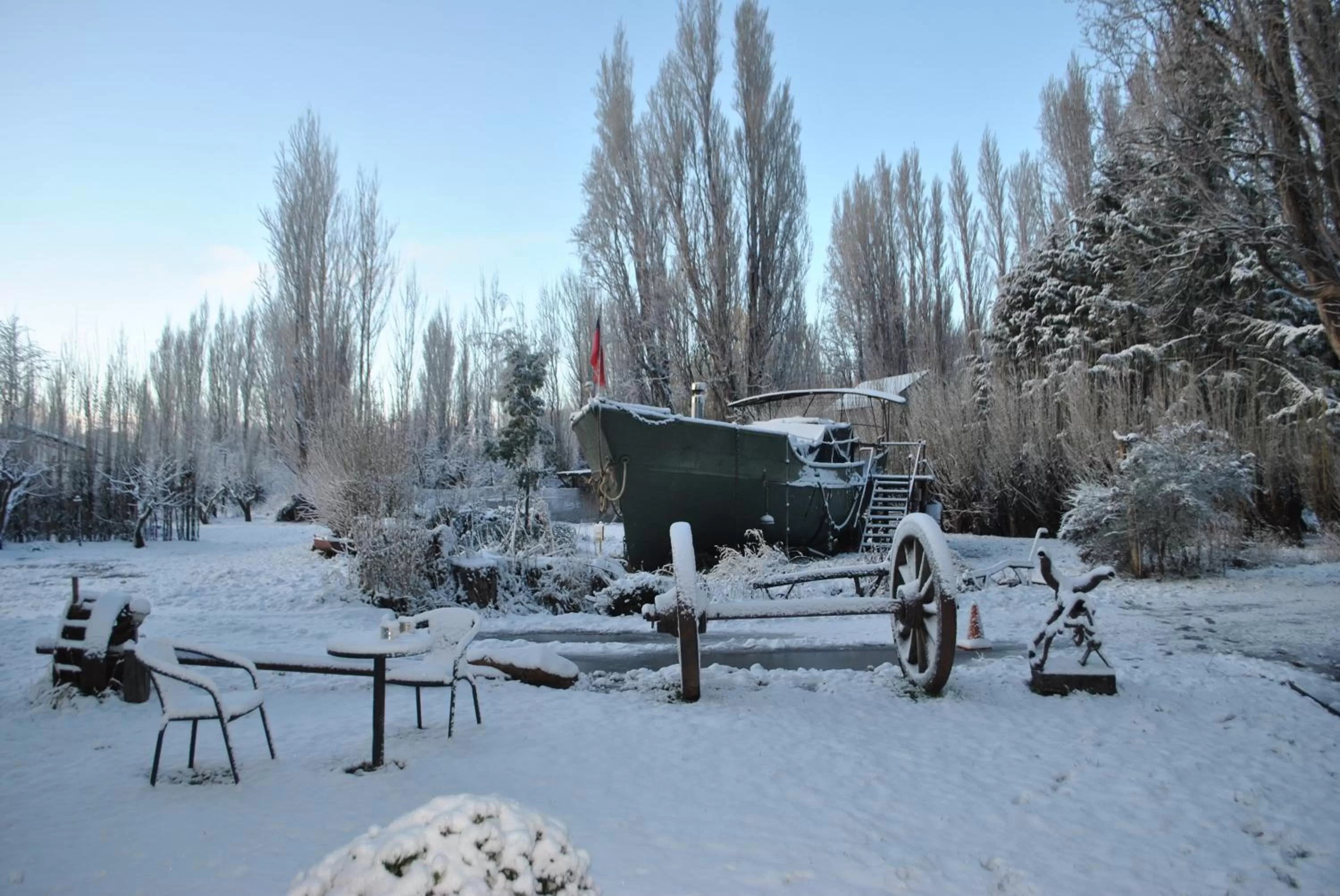Property building, Winter in Hostería de la Patagonia