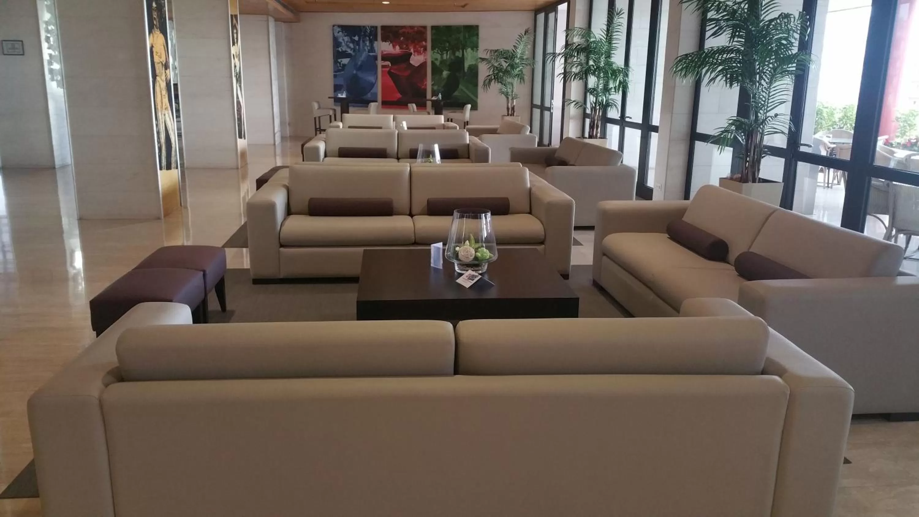 Lobby or reception in Hotel Escuela Santa Cruz