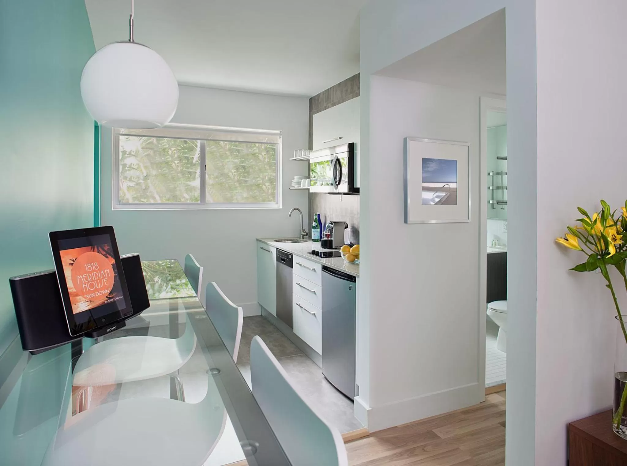 kitchen in 1818 Meridian House Apartments and Suites by Eskape Collection