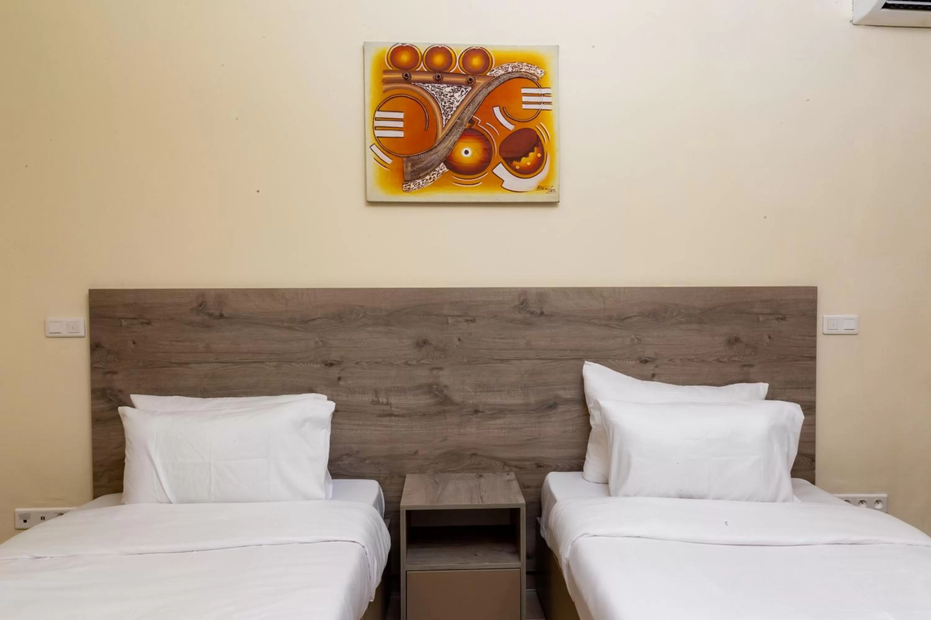 Bed in Silver Moon Hotel