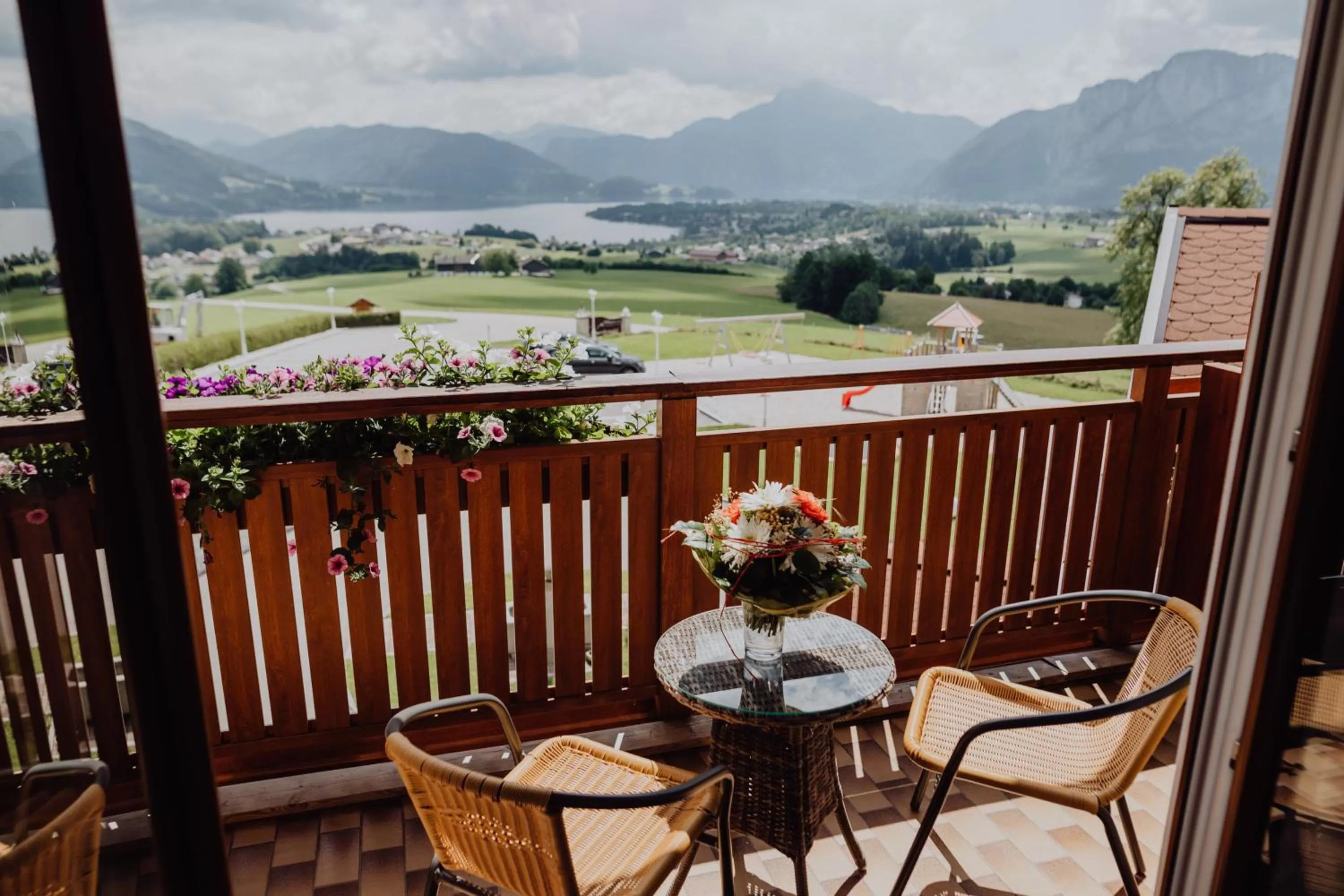 View (from property/room), Balcony/Terrace in Panorama Hotel Gasthof Leidingerhof