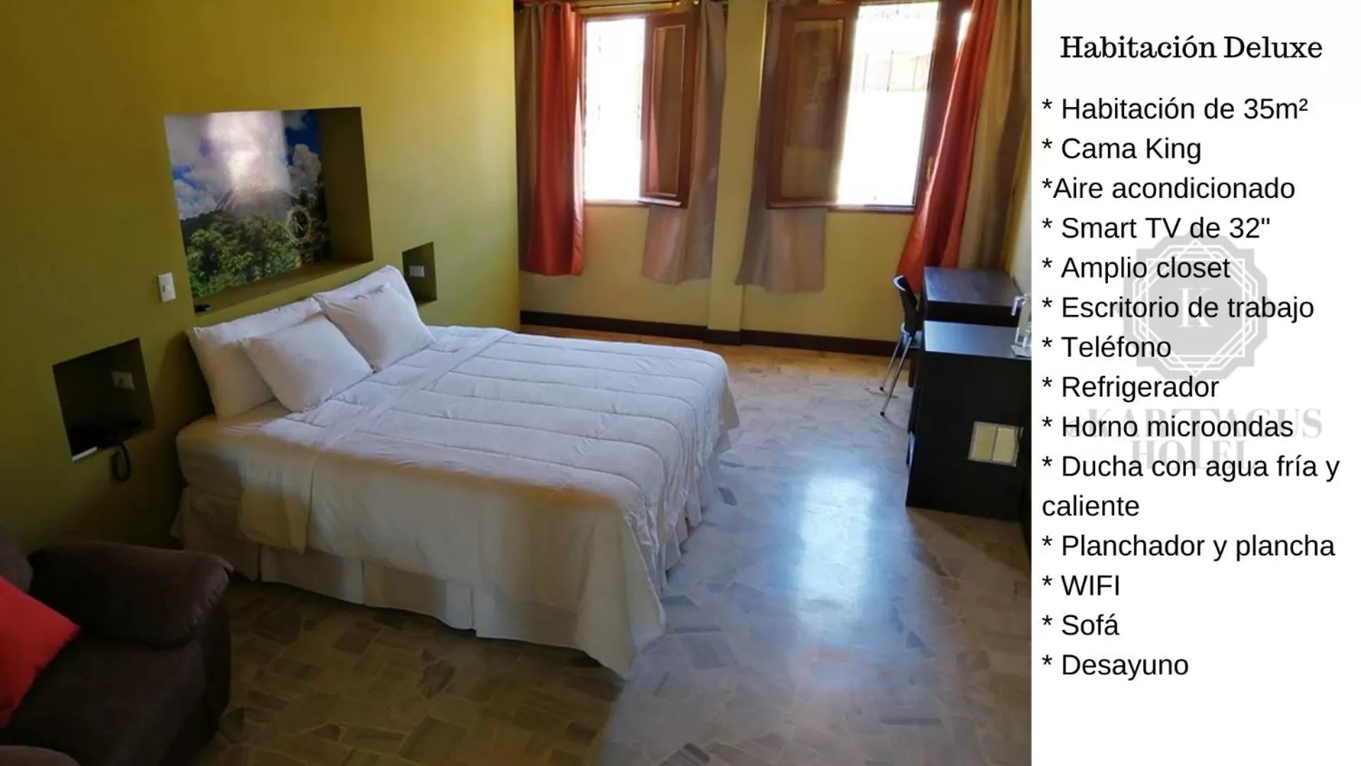 Bed in Kartagus Hotel