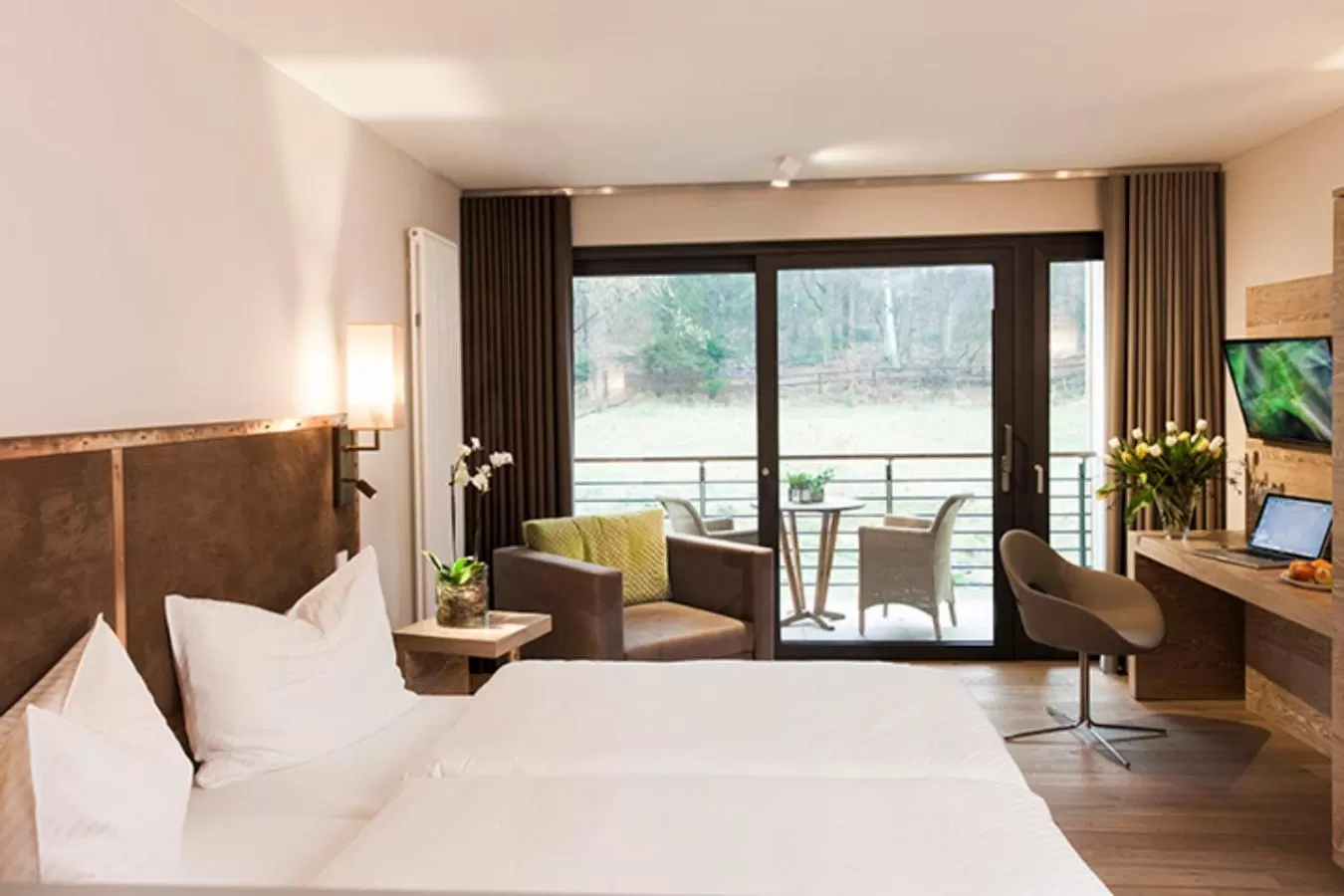 Photo of the whole room, Bed in Forsthaus Heiligenberg