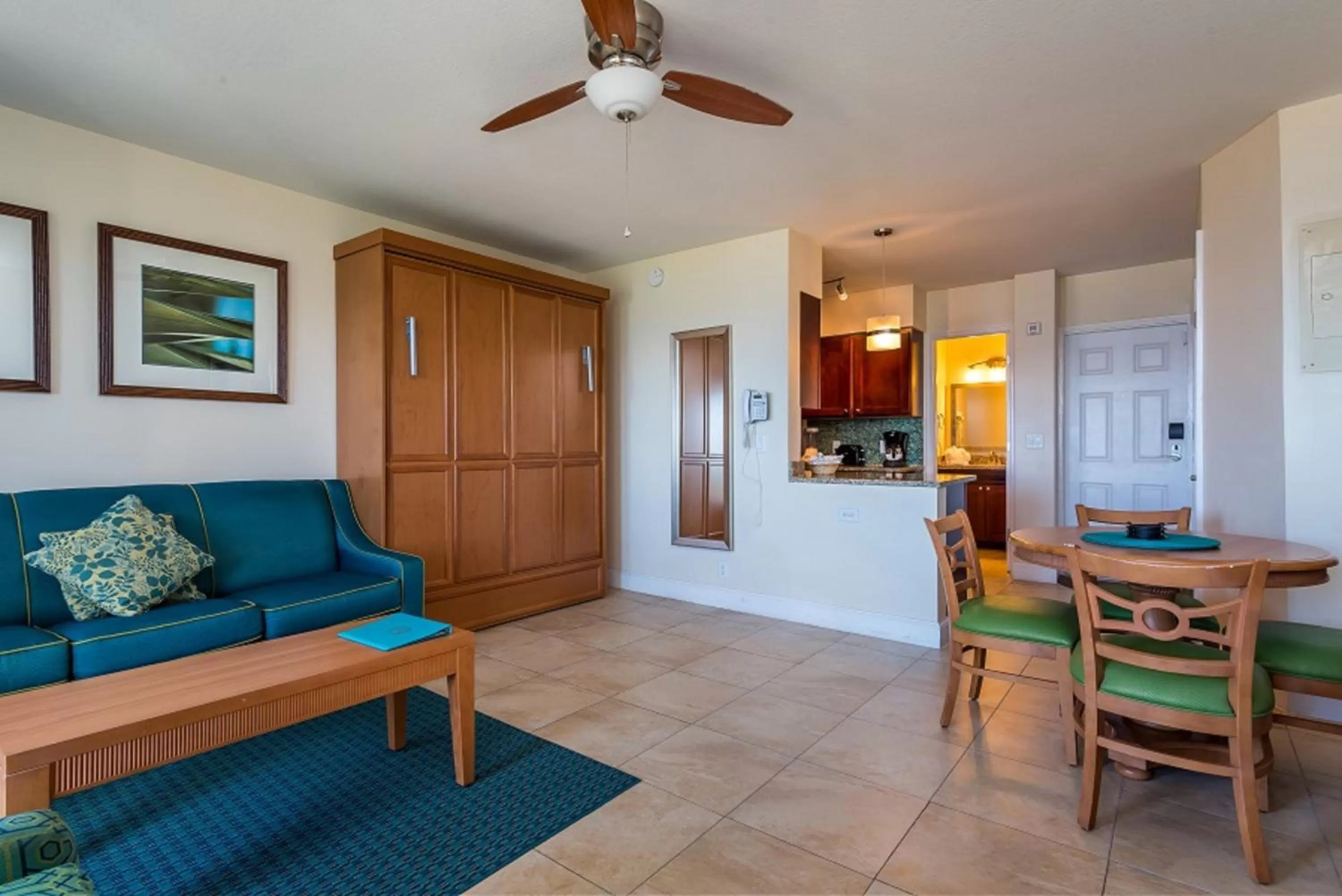 Living room in La Costa Beach Club