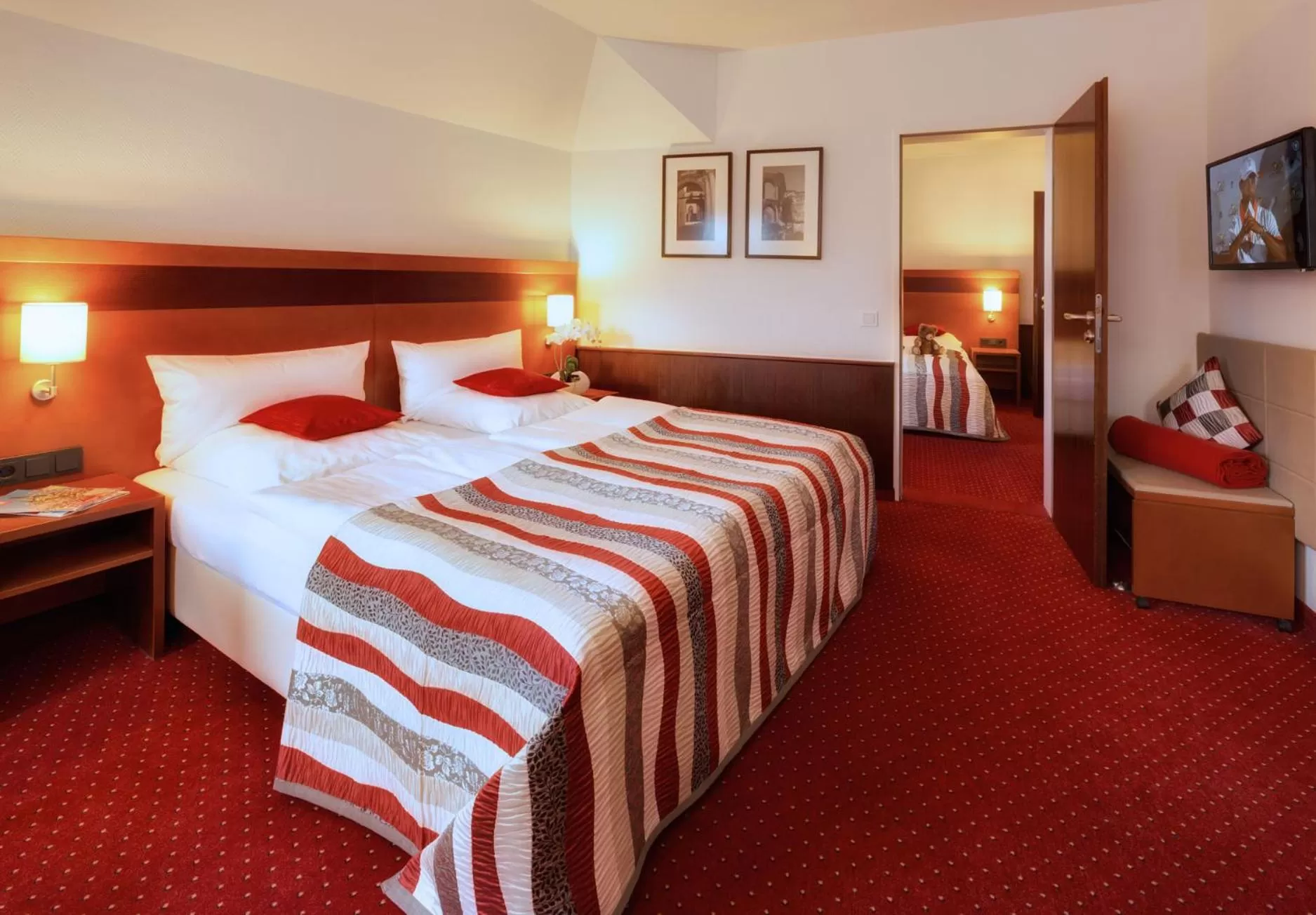 Bed in Hotel Am Rosenpark