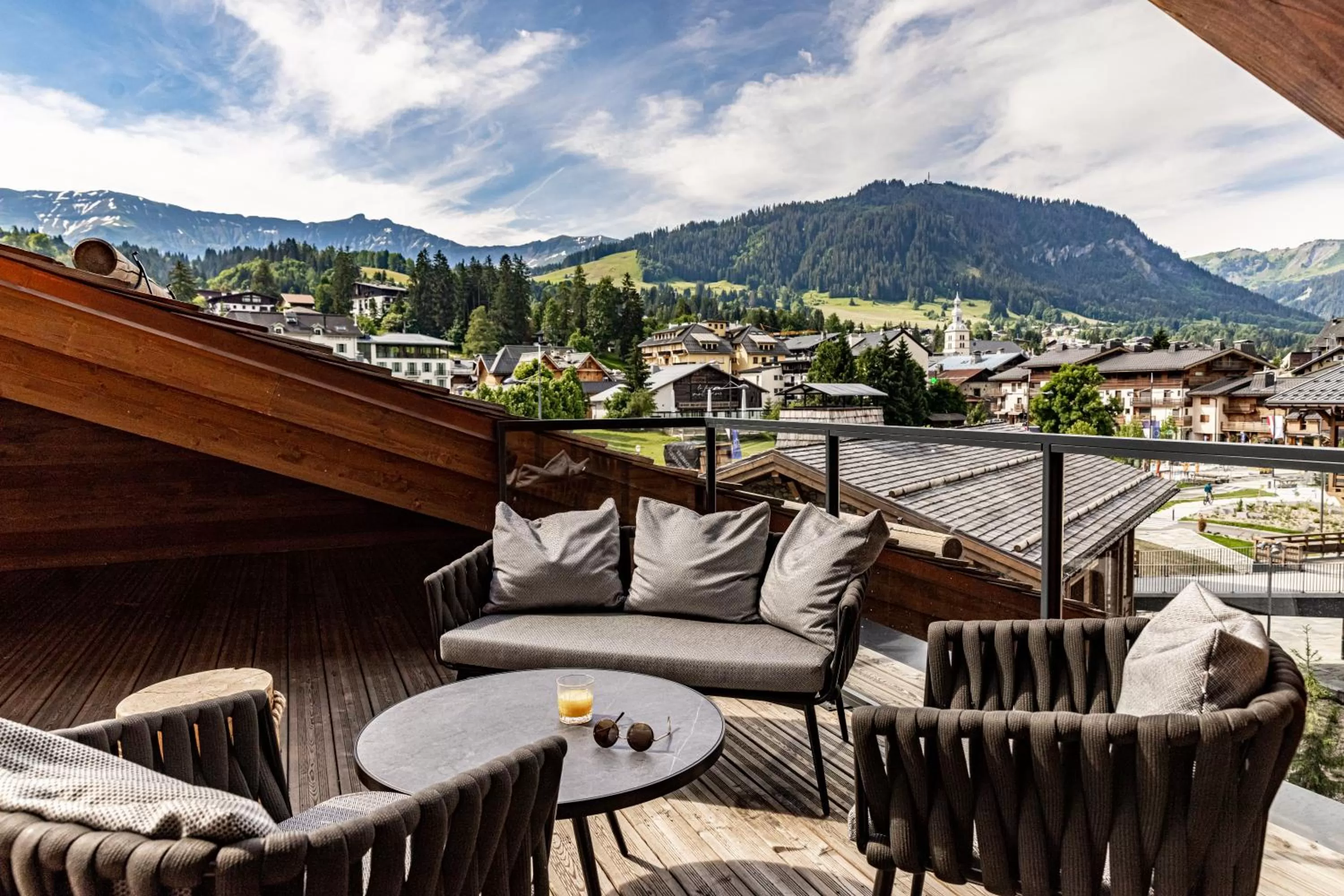 Balcony/Terrace in Novotel Megève Mont-Blanc