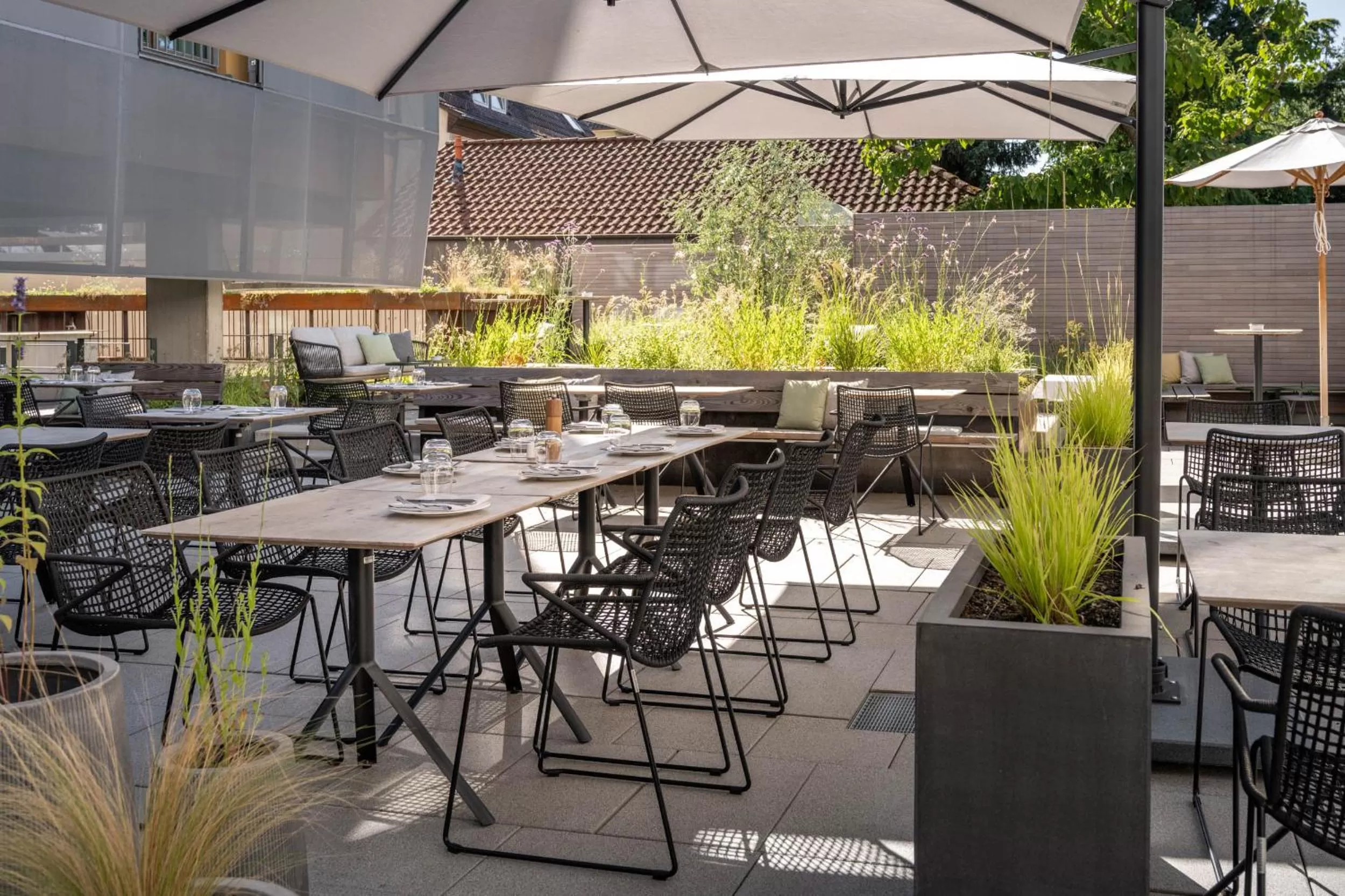 Patio in Hotel Maier