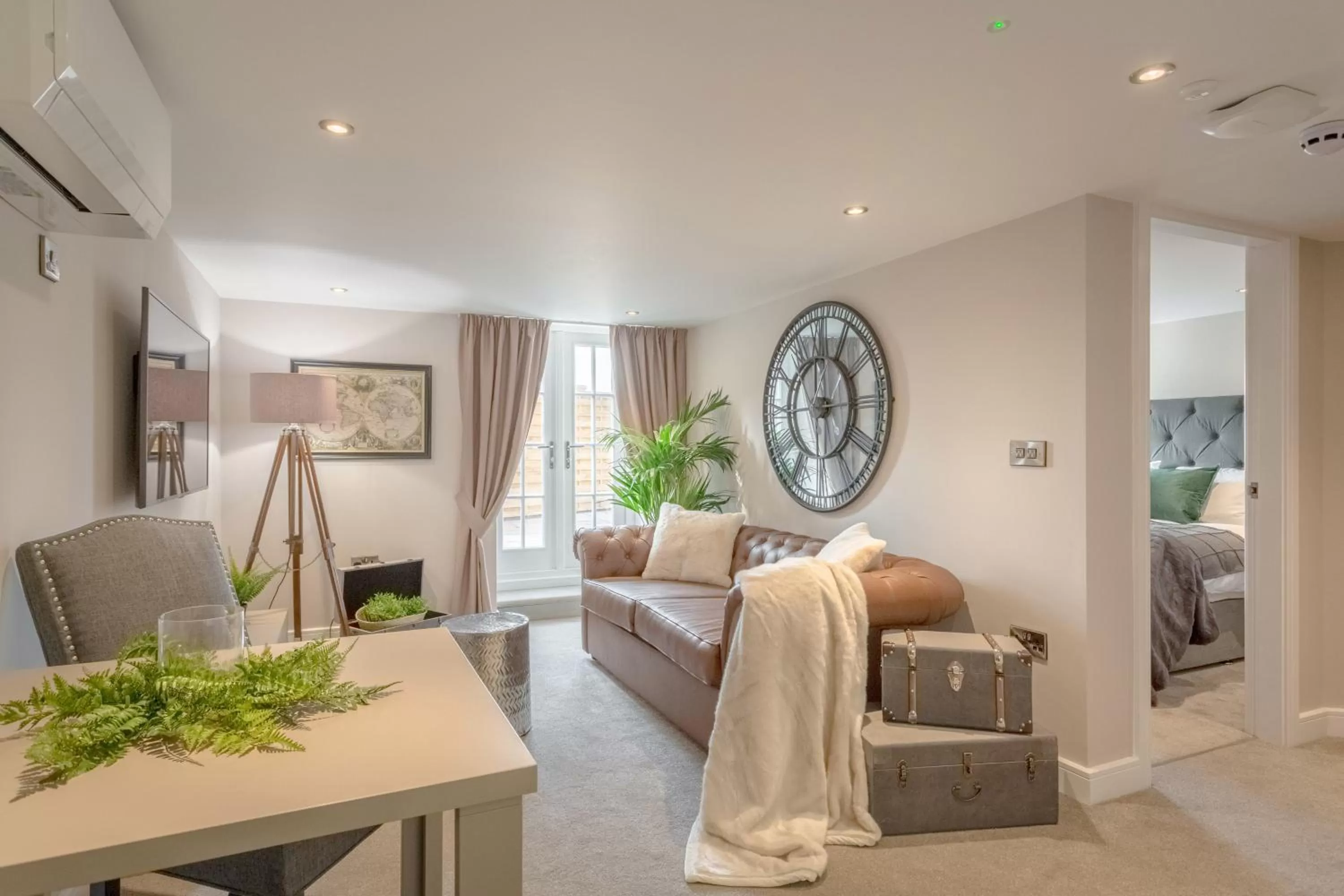 Living room, Bed in Heritage Mews Nottingham
