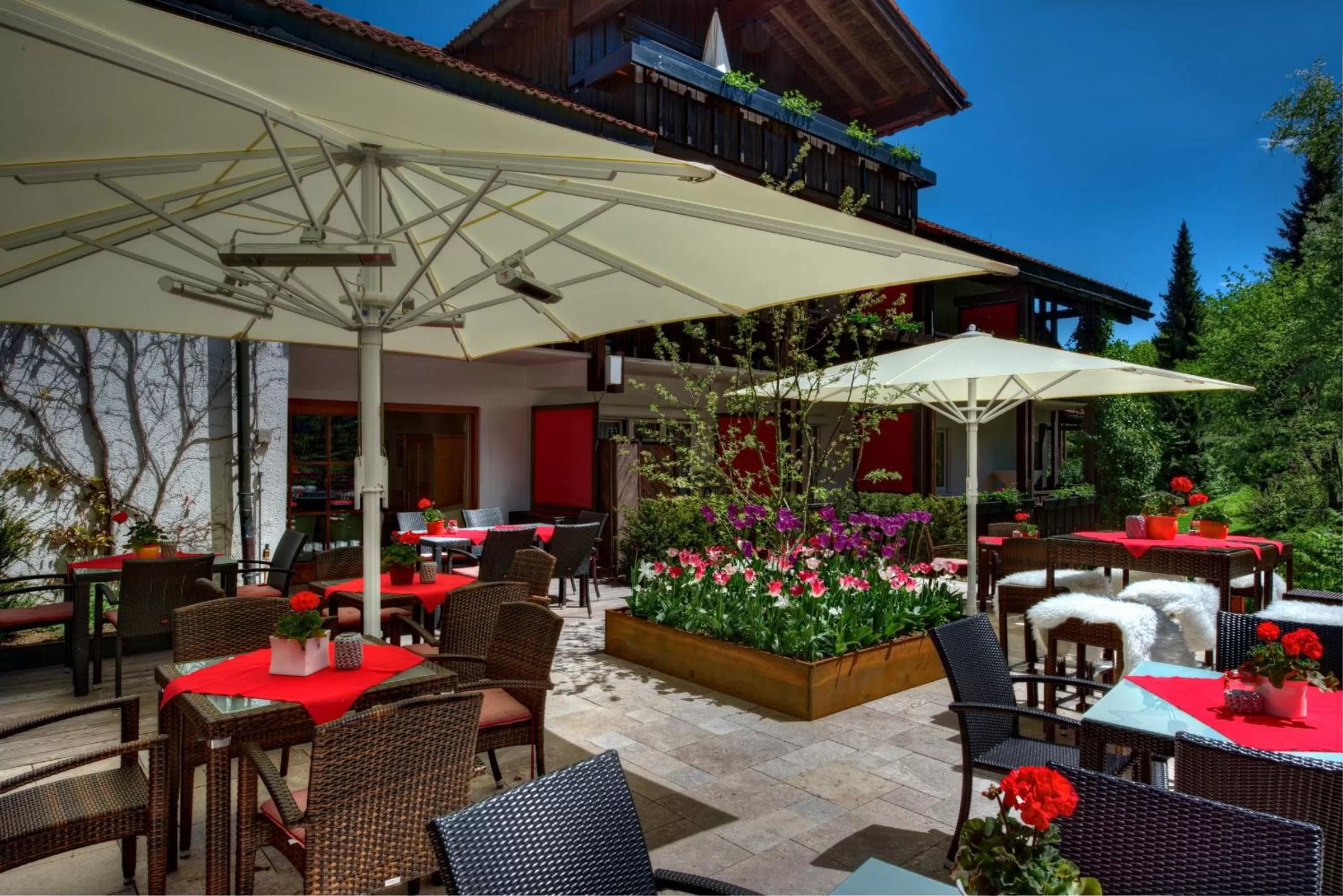 Garden, Restaurant/Places to Eat in DIANA Naturpark Hotel - mit Oberstaufen Plus Golf-Gästekarte