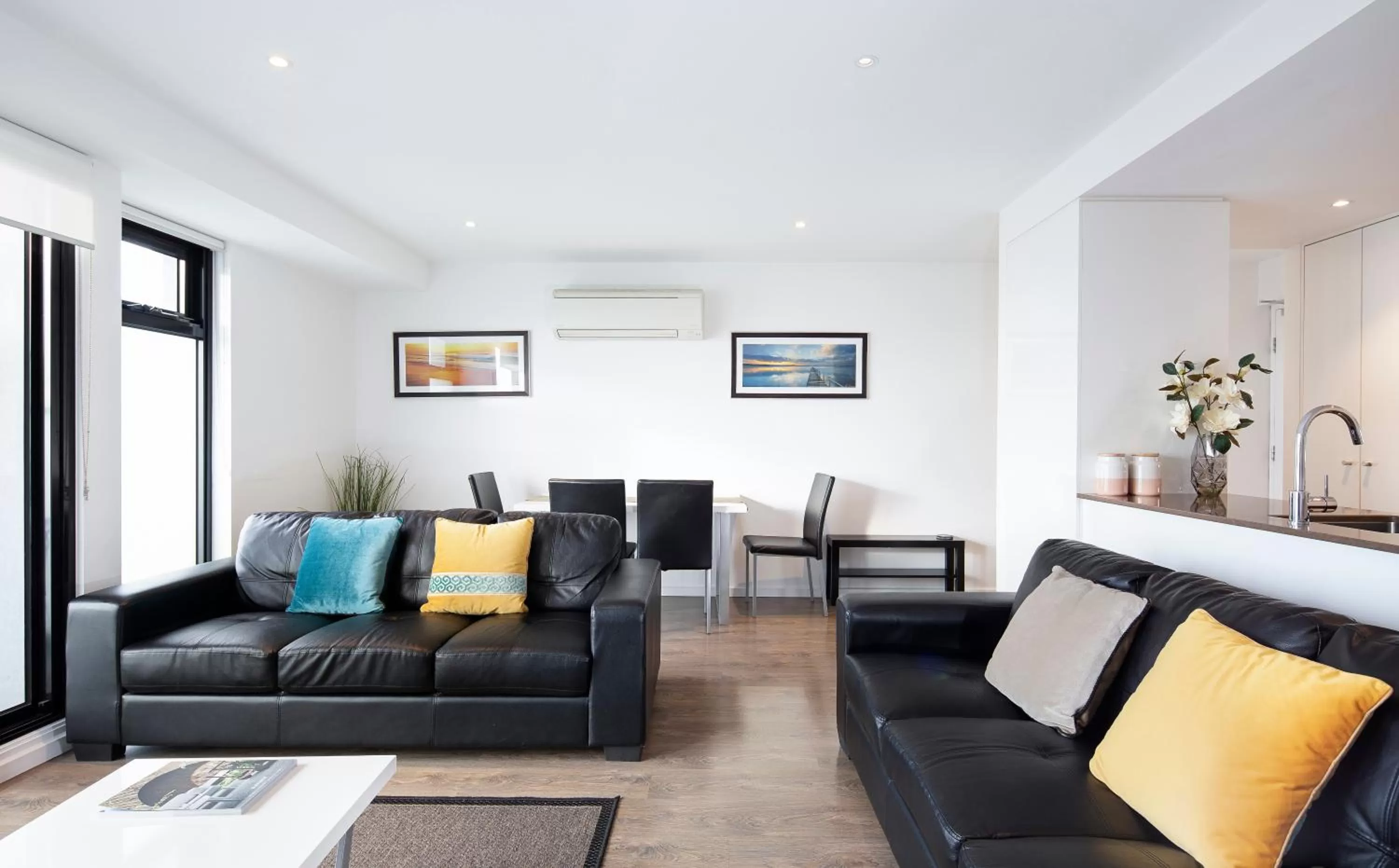 Living room in RNR Serviced Apartments North Melbourne
