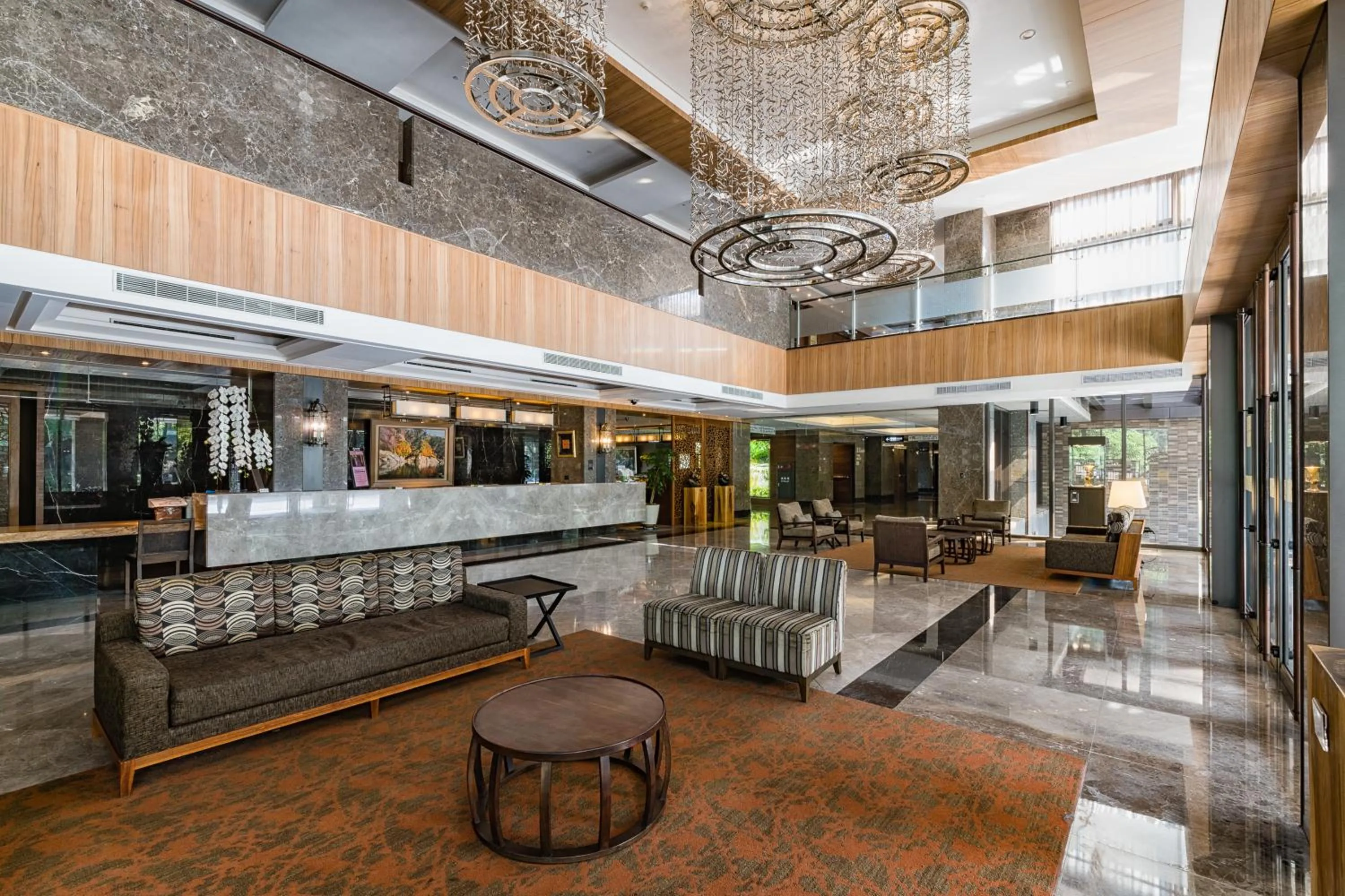 Lobby or reception in Great Roots Forestry Spa Resort