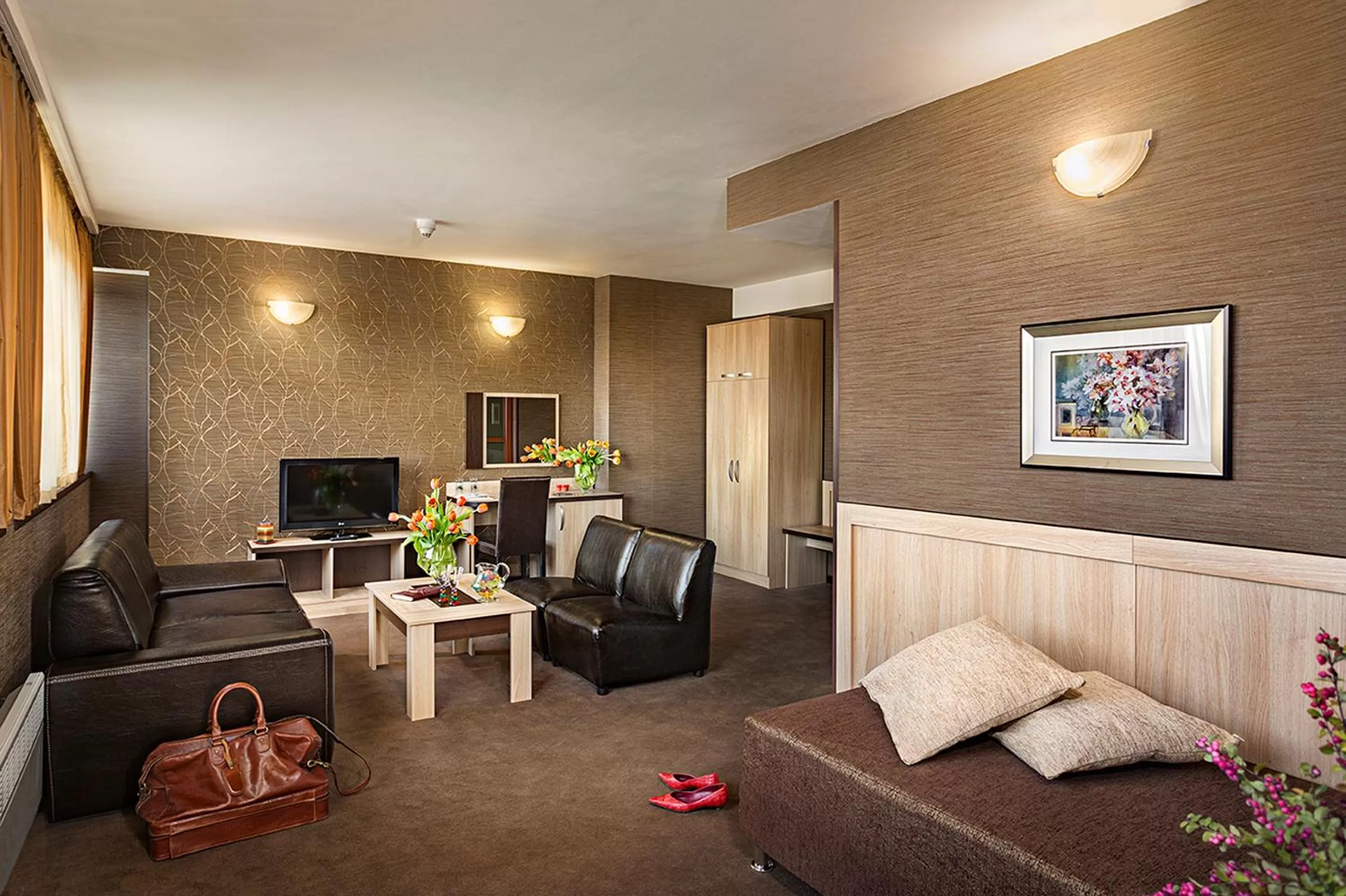 Communal lounge/ TV room in Park Hotel Moskva