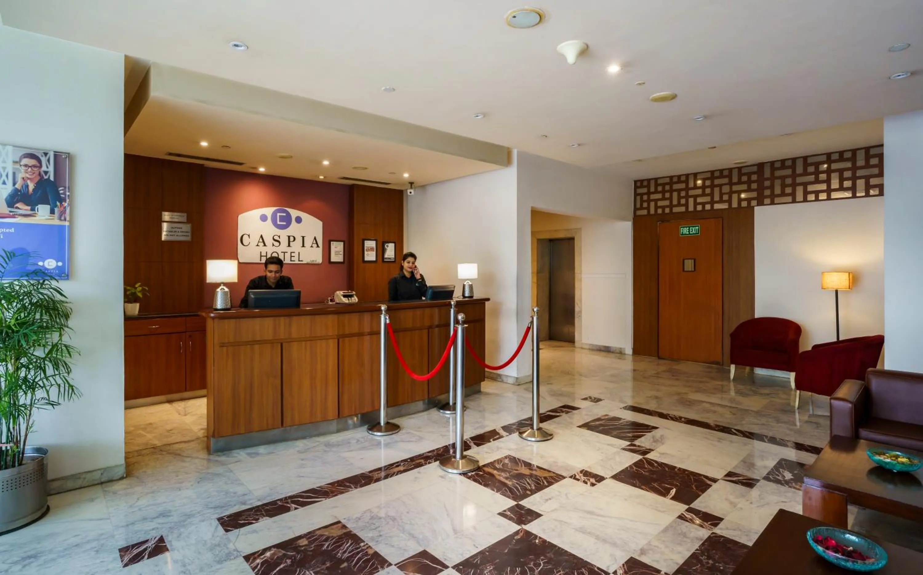 Lobby or reception in Caspia Hotel New Delhi