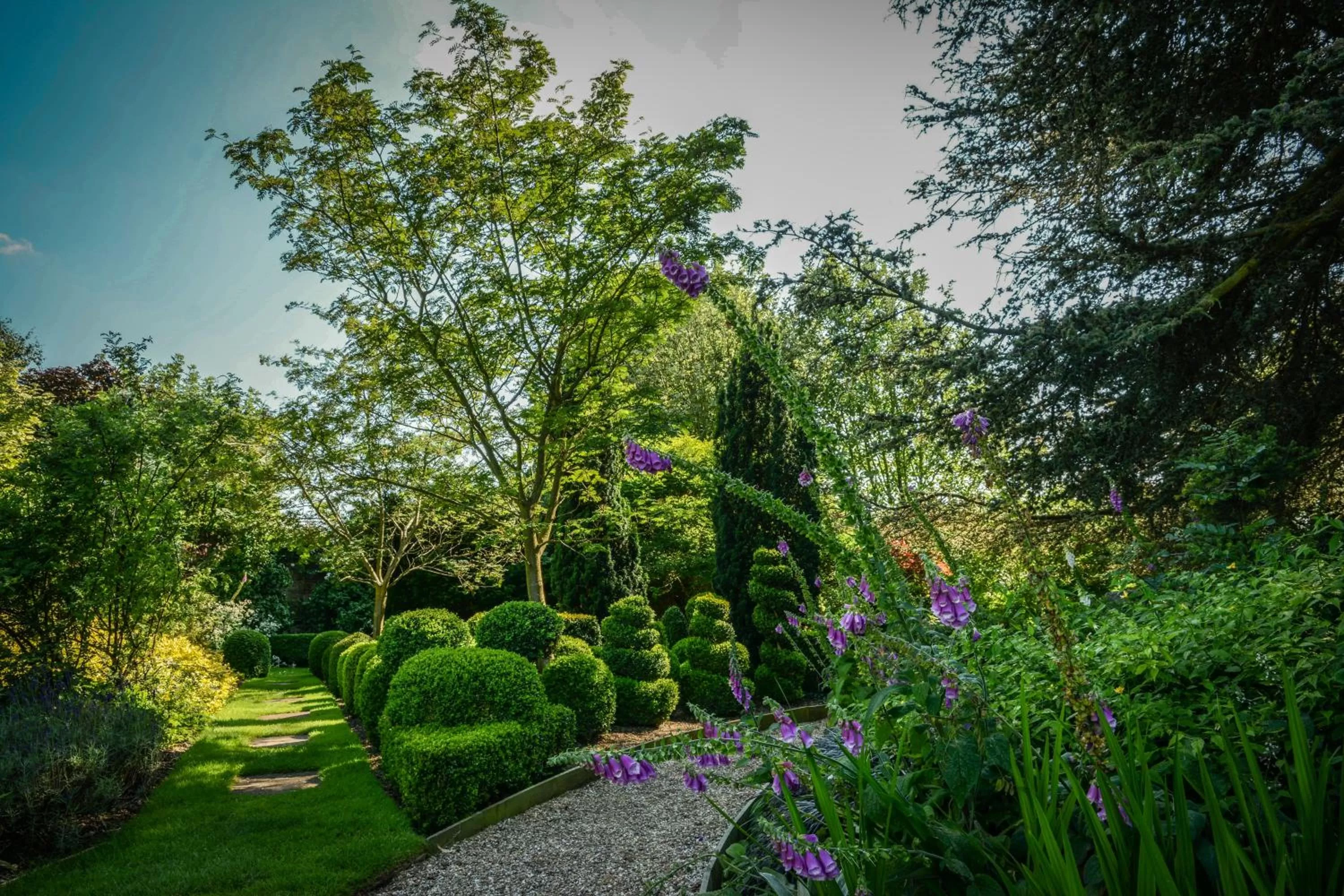 Garden in Fischers Baslow Hall - Chatsworth
