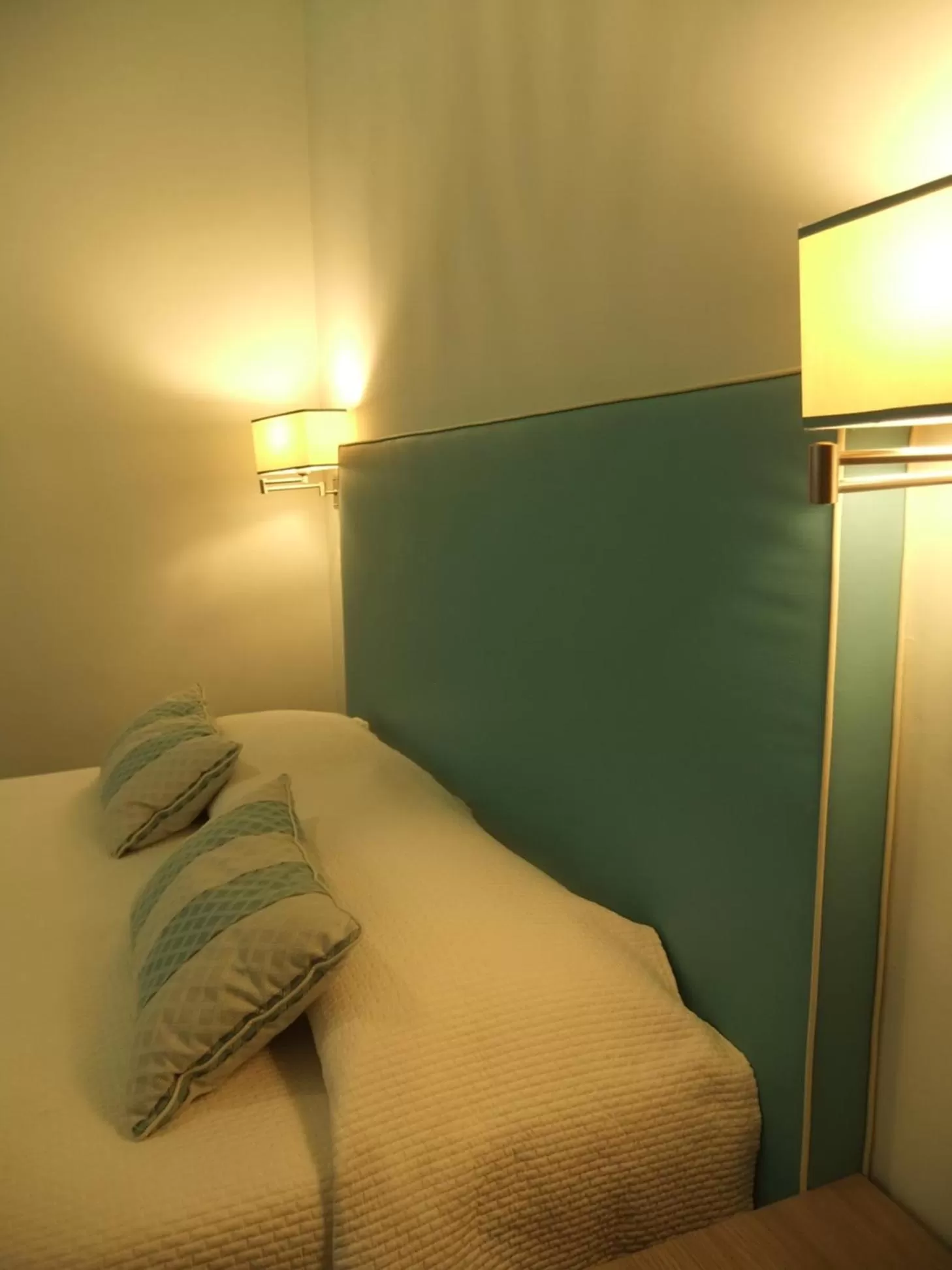 Bed in Hotel Giulio Cesare