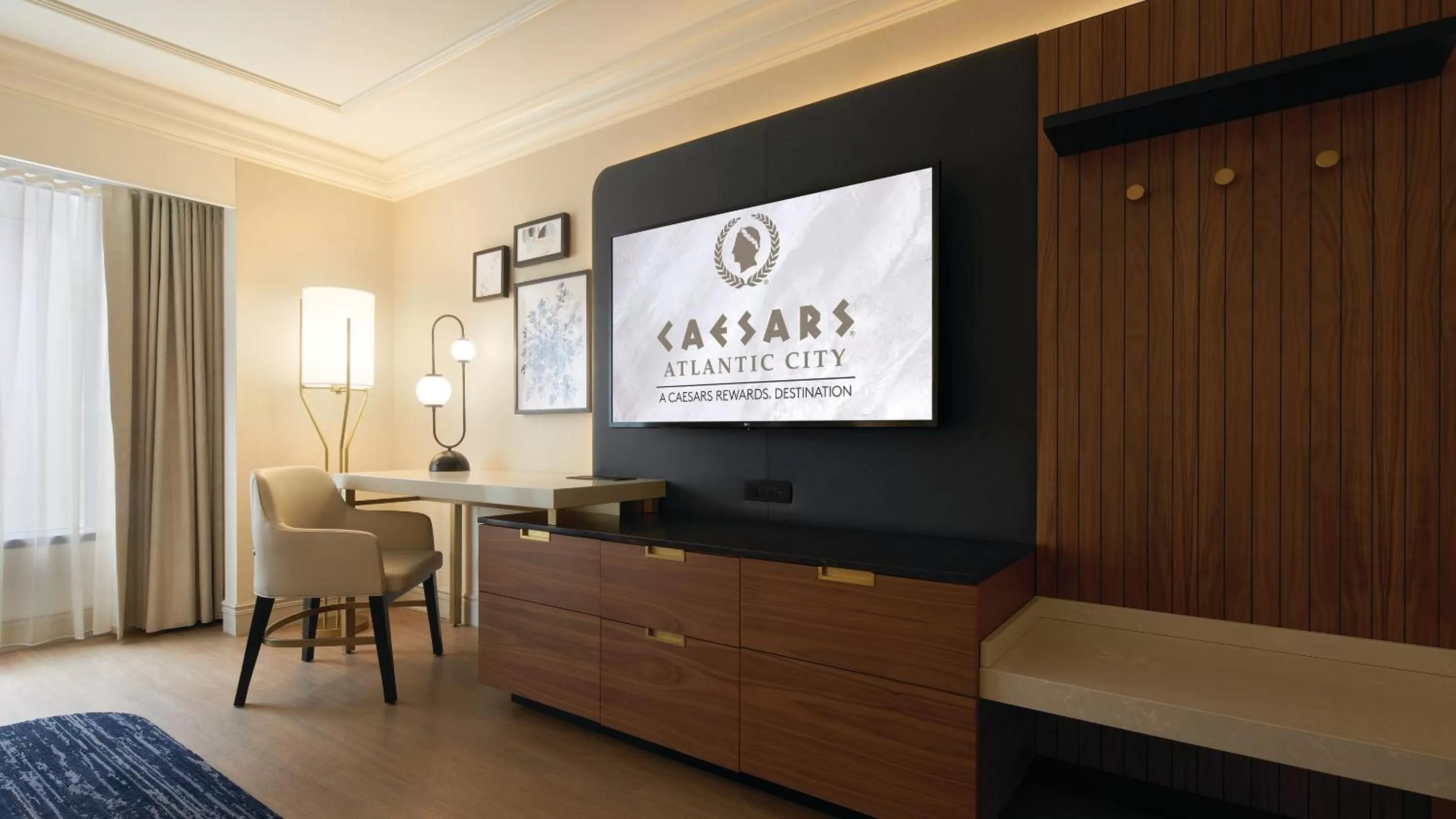 TV and multimedia, Bed in Caesars Atlantic City, A Caesars Destination
