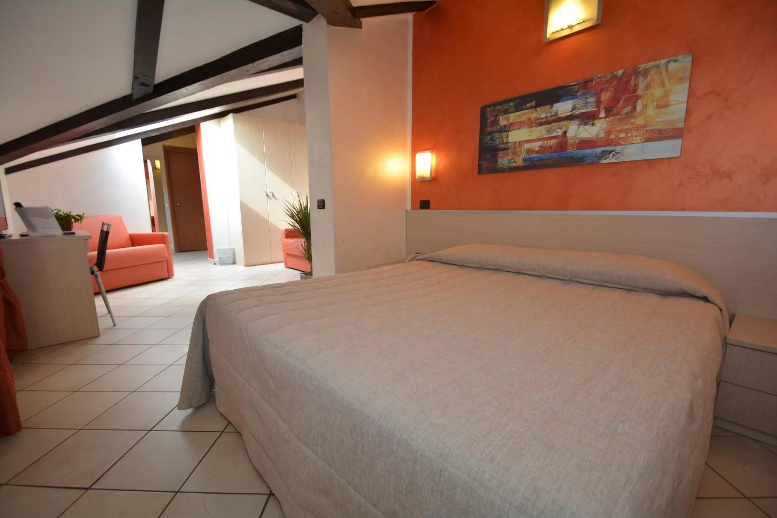 Bed in Hotel Villa Glicini